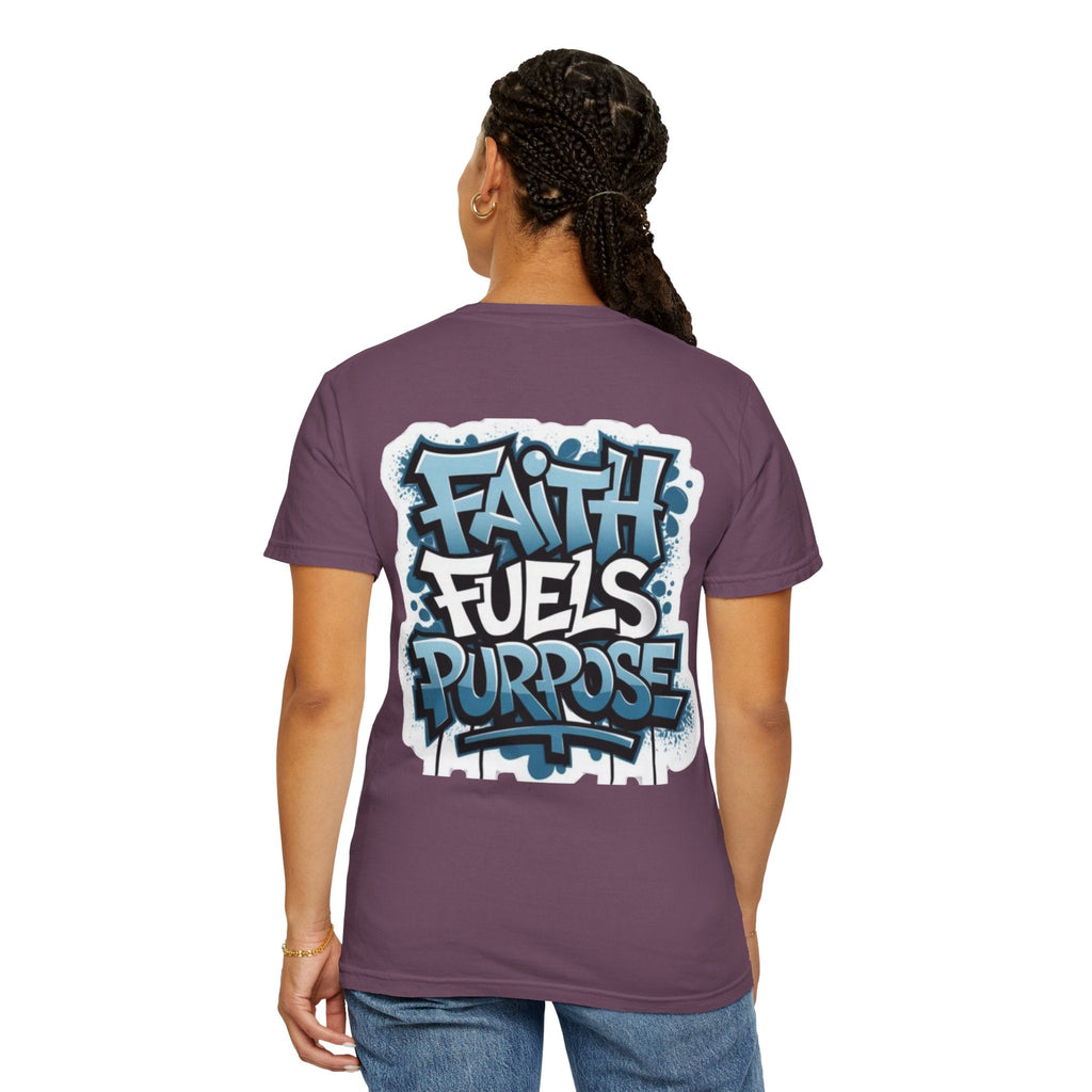 Faith Fuels Purpose T-shirt – Inspirational Christian T-shirt for Divine Drive & Unstoppable Belief Printify