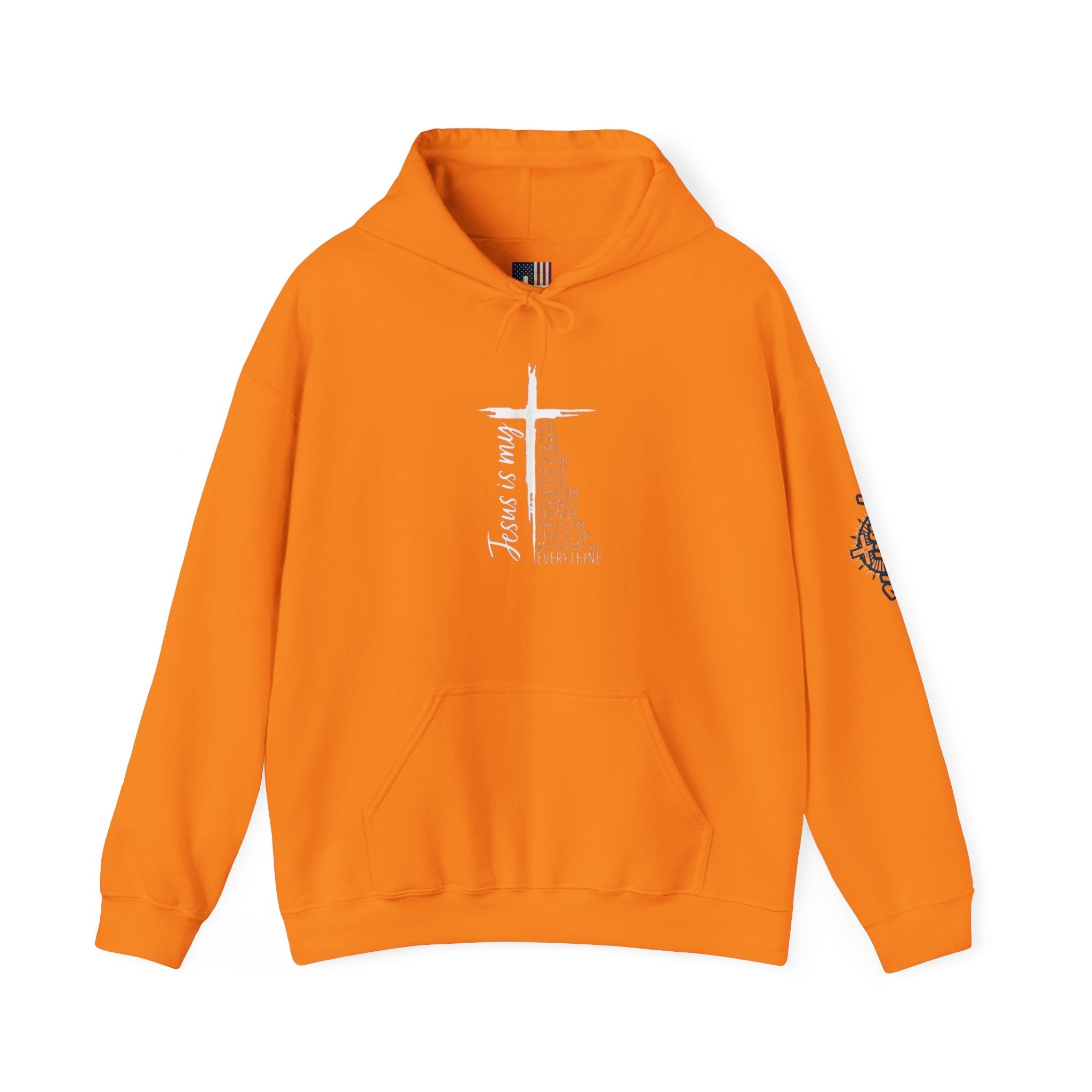 Jesus Is My Everything Hoodie – Cross List God King Lord Savior Christian Sweatshirt for Total Surrender Faith Printify