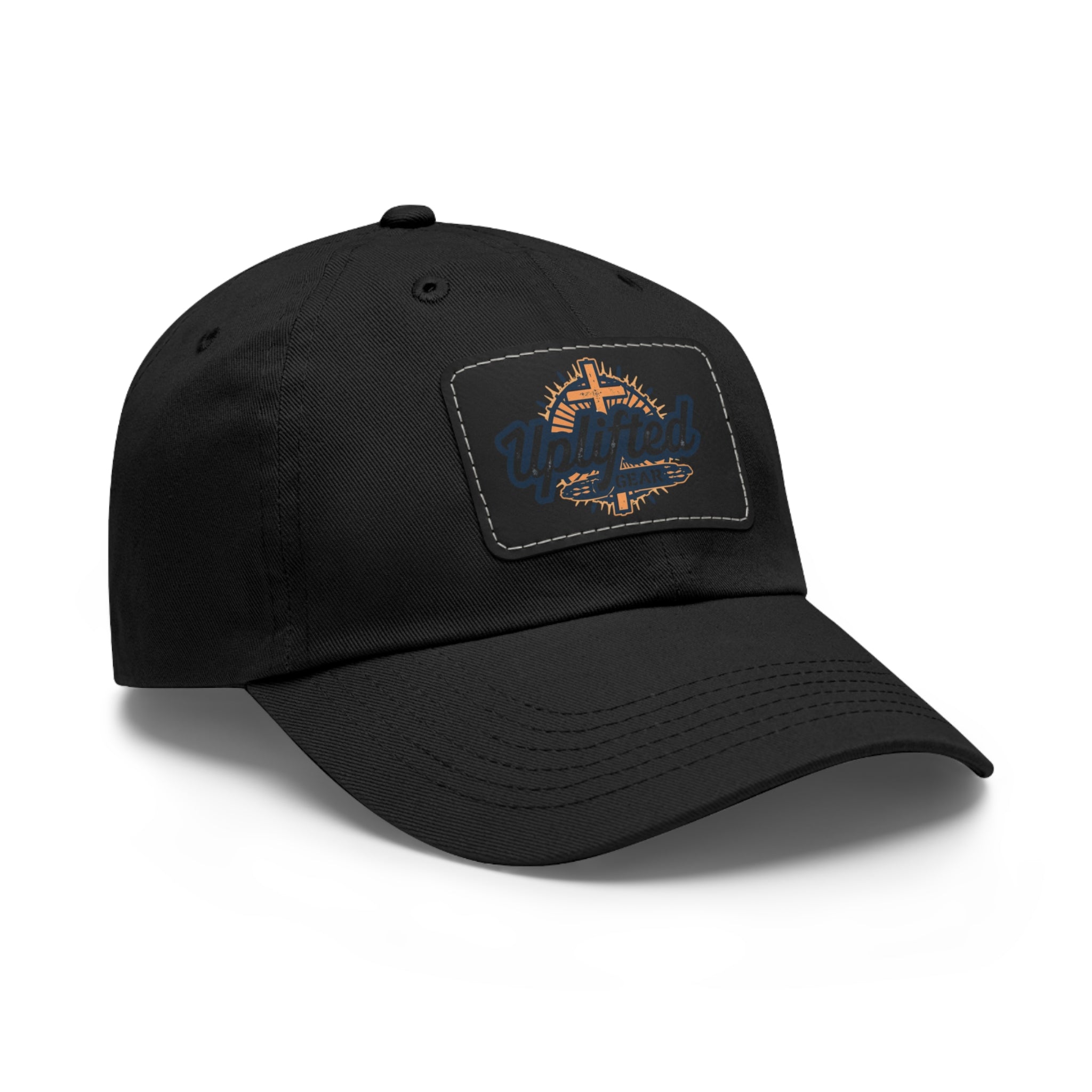 Uplifted Gear Dad Hat Christian Brand Rectangle Printify