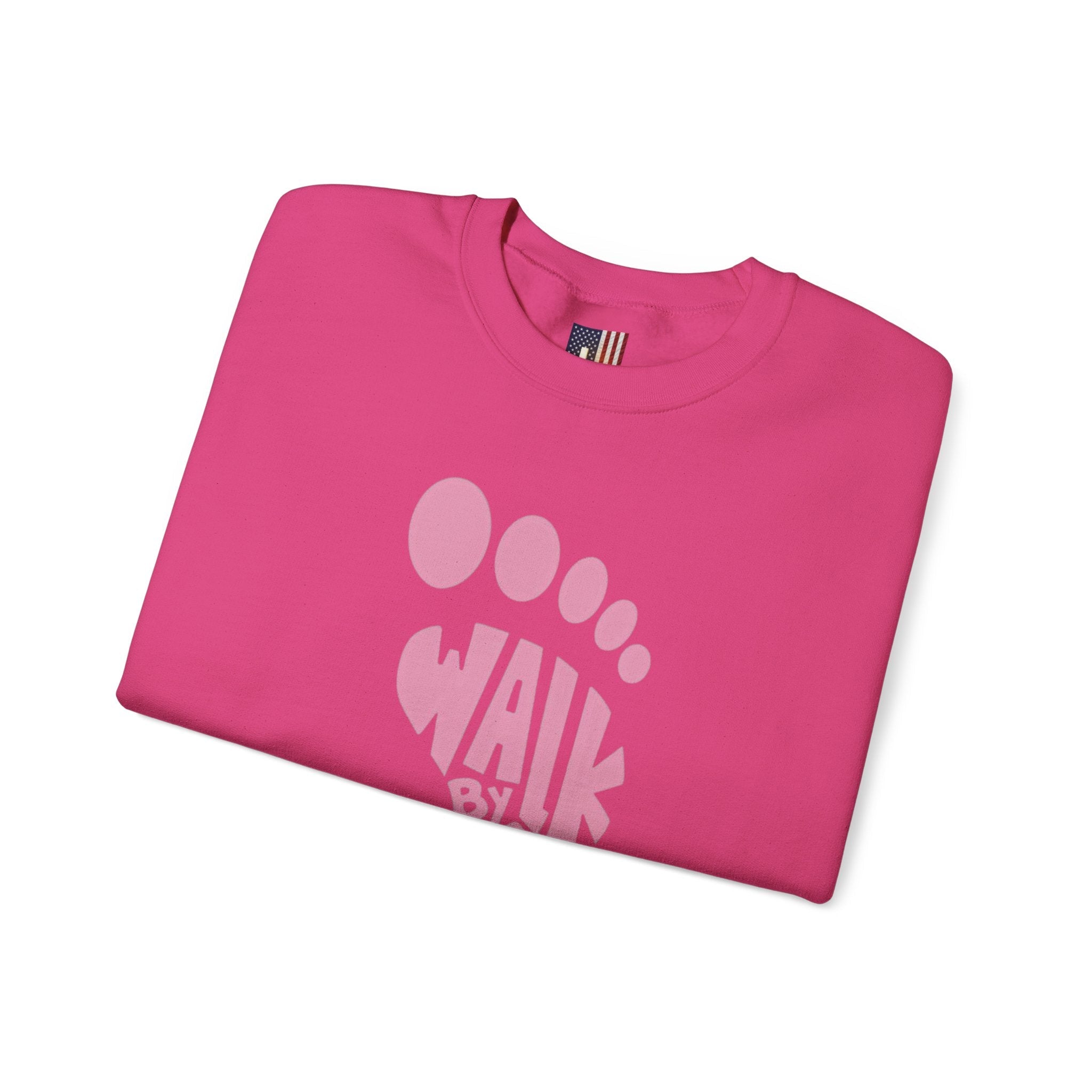 Walk By Faith Footprint Sweatshirt Printify