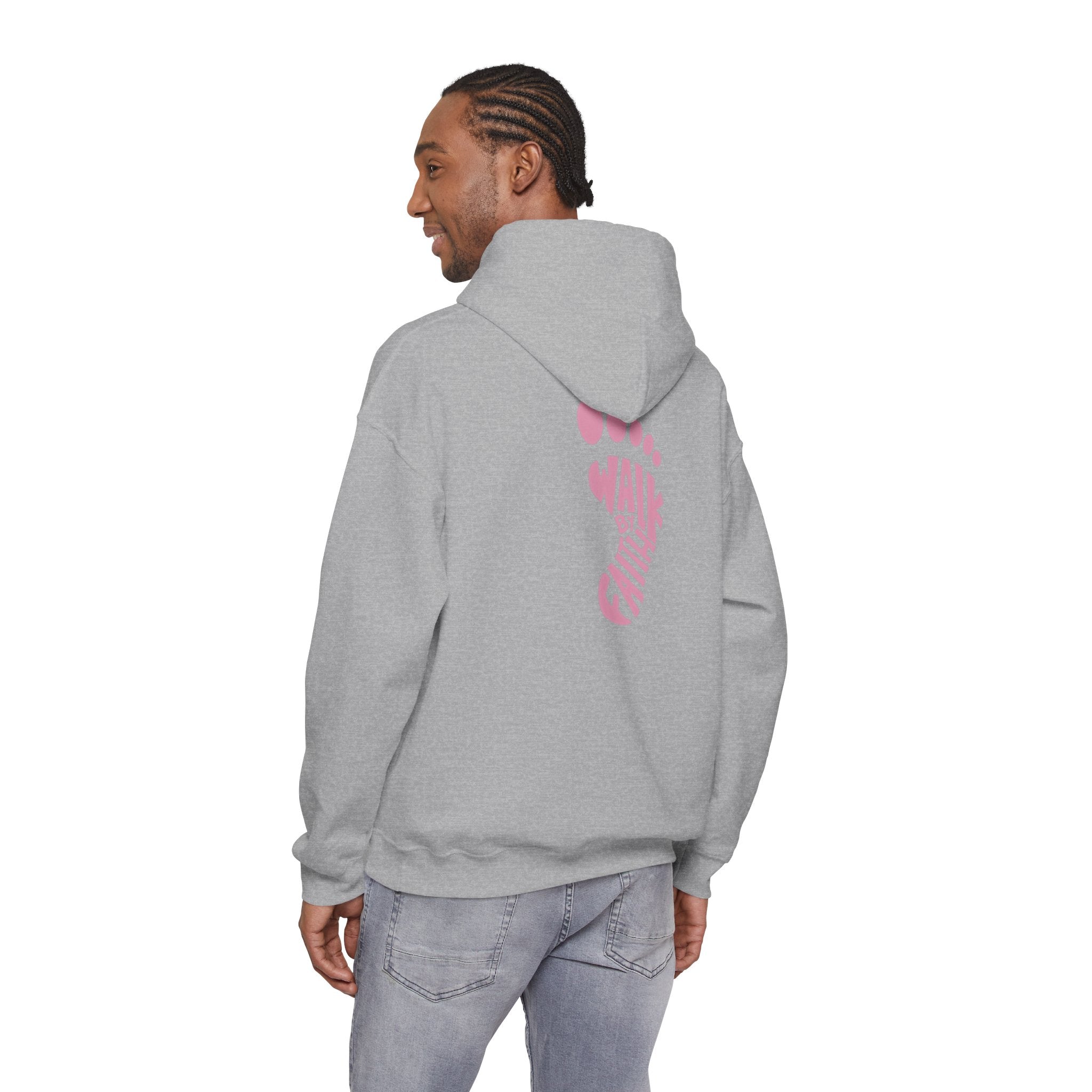 Walk By Faith Footprint Hoodie Printify