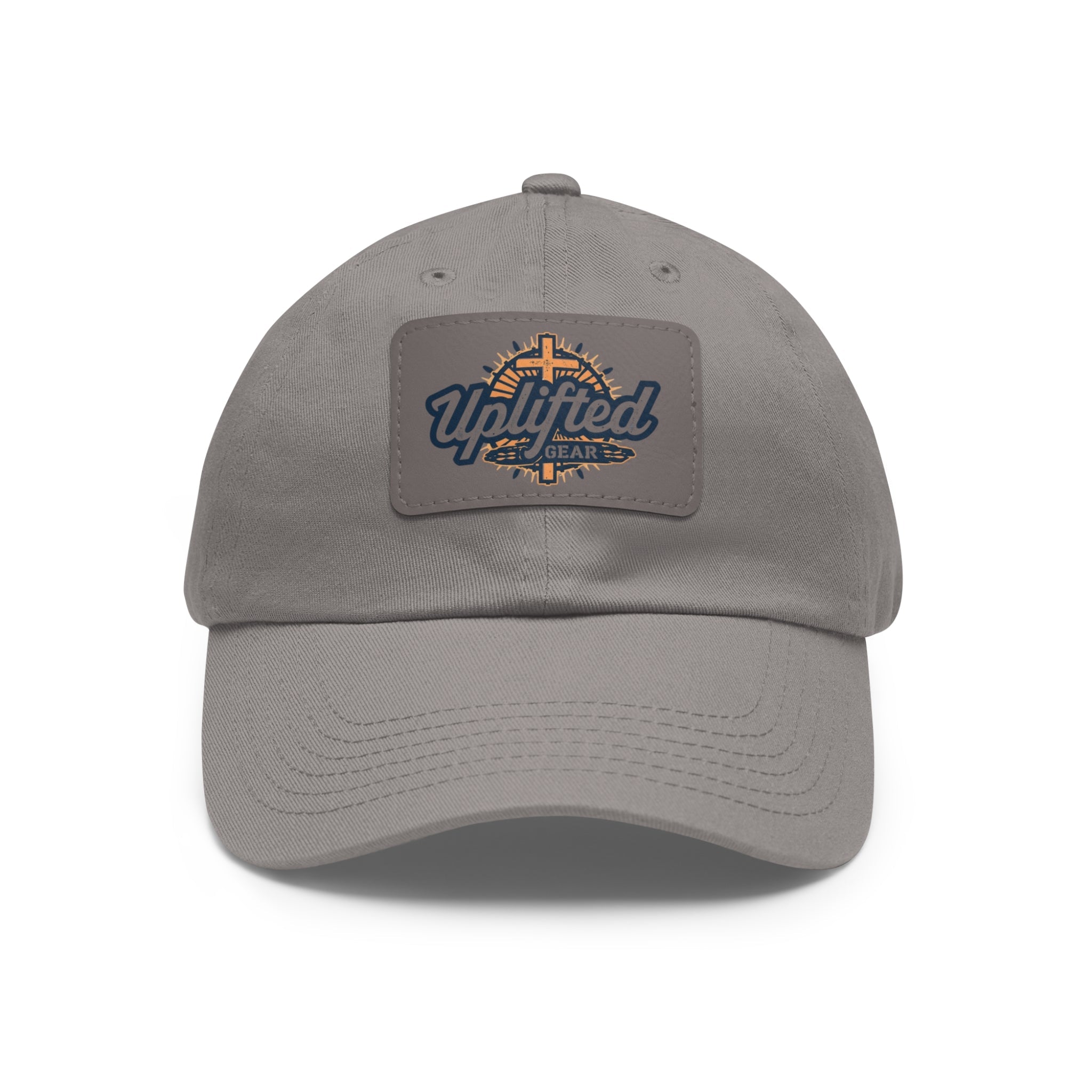 Uplifted Gear Dad Hat Christian Brand Rectangle Printify