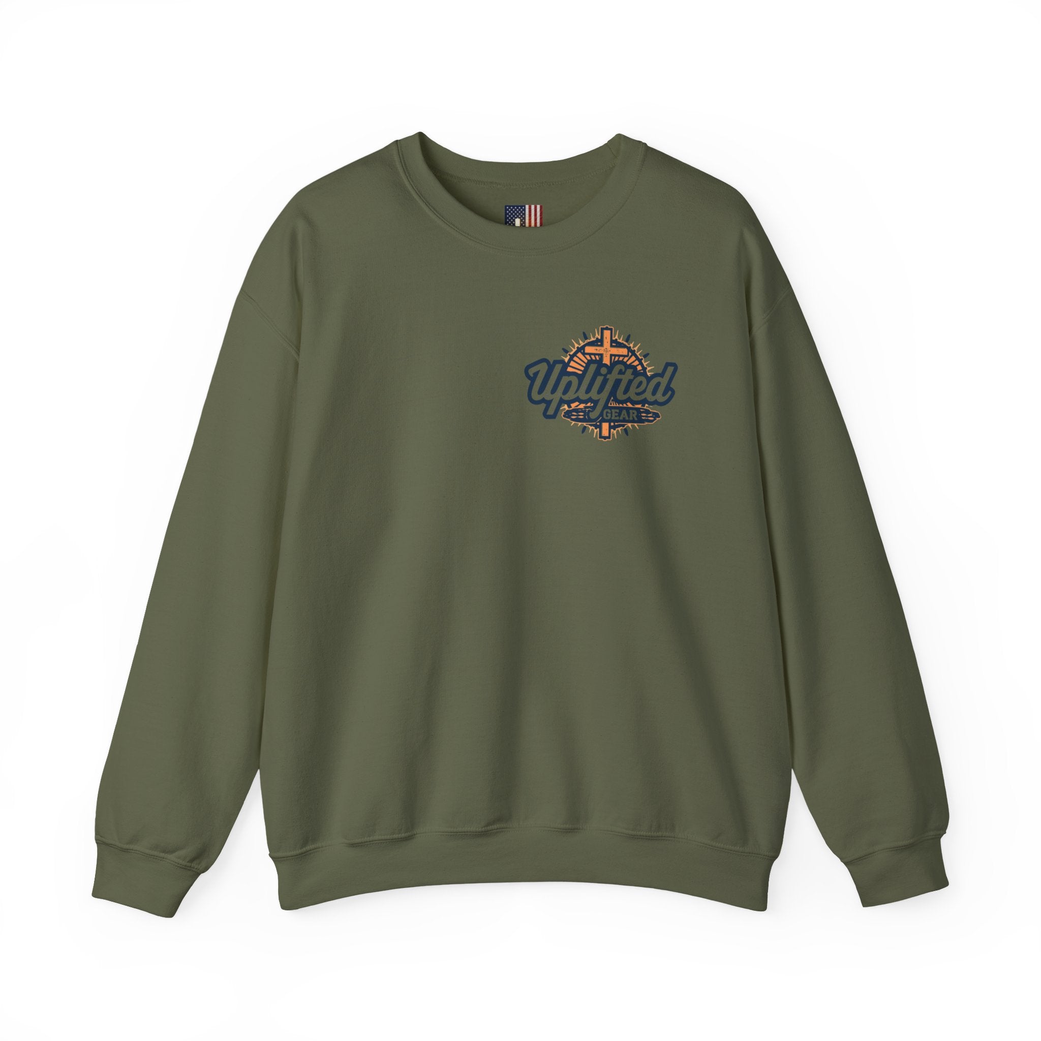 Christ is King Sweatshirt – Bold Crown & Cross Christian Hoodie for Unshakable Faith Printify