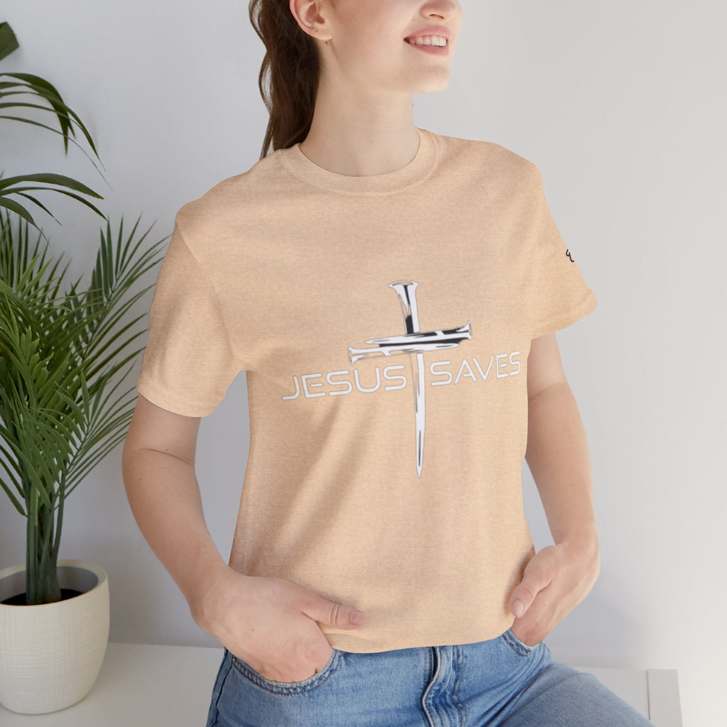 Copy of Jesus Saves T-shirt – 3 Nails Crucifix Cross Christian T-shirt for Redemption Faith & Bold Salvation Printify