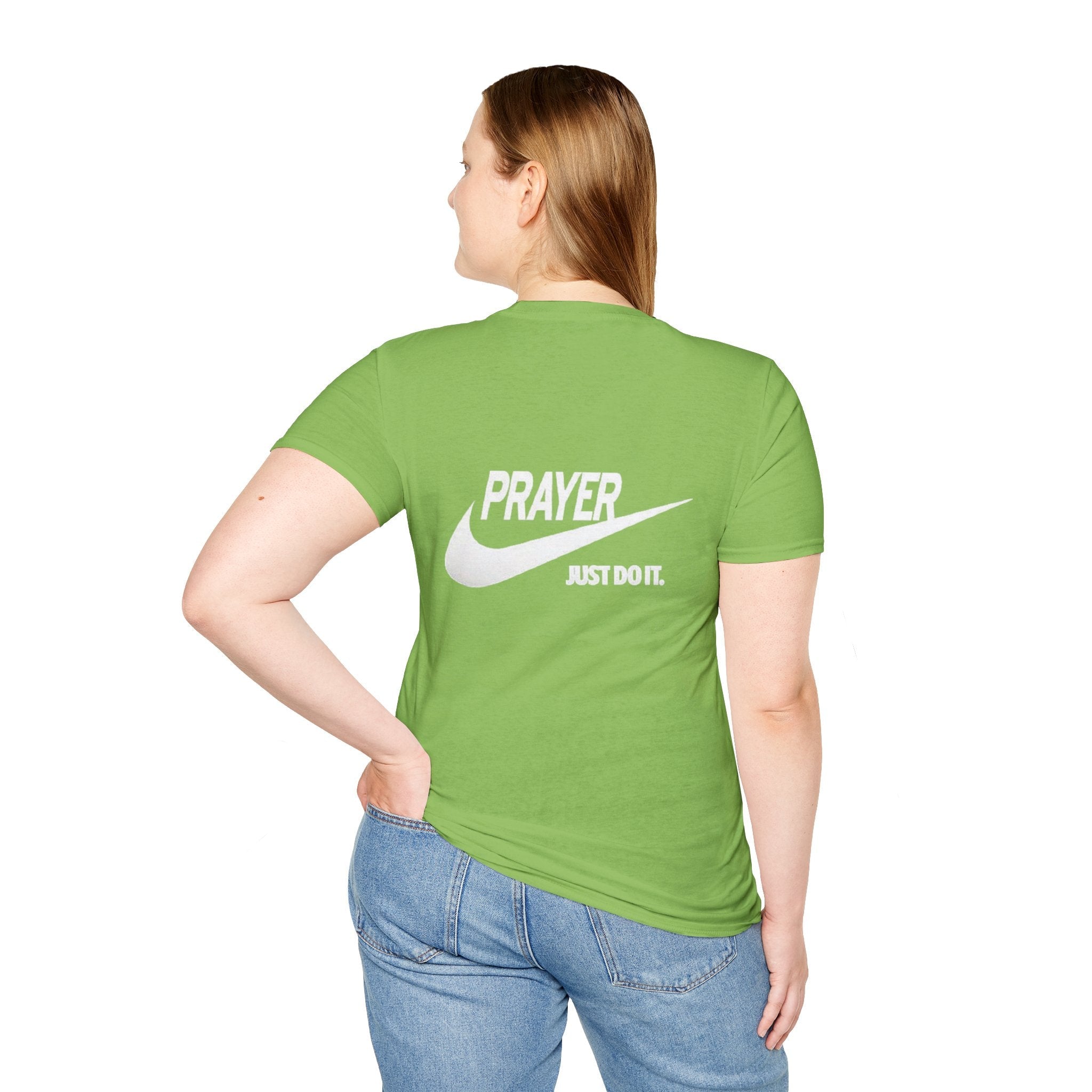 Prayer Just Do It T-shirt - Funny Christian Nike Parody T-shirt - Faith Gear Printify