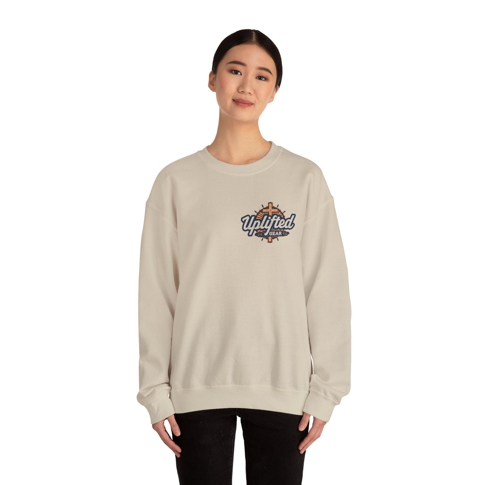 Uplifted Gear Christian Logo Sweatshirt Printify