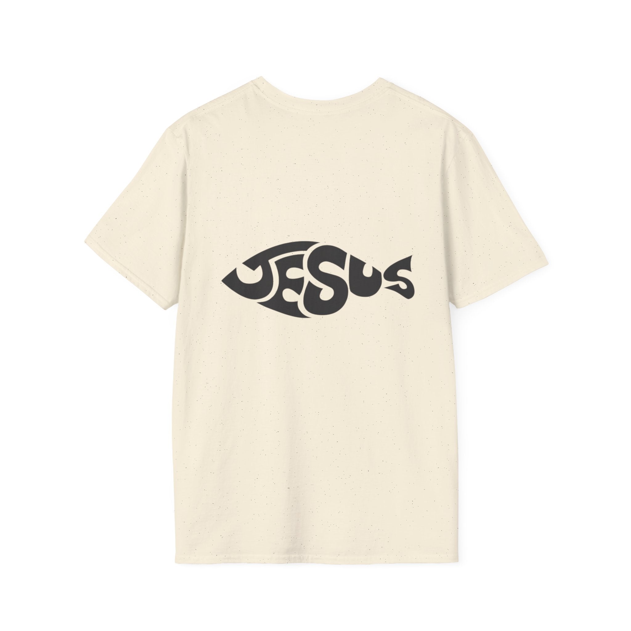 Ichthus Jesus Fish T-shirt - Jesus Word Art - Christian Faith Symbol T-shirt