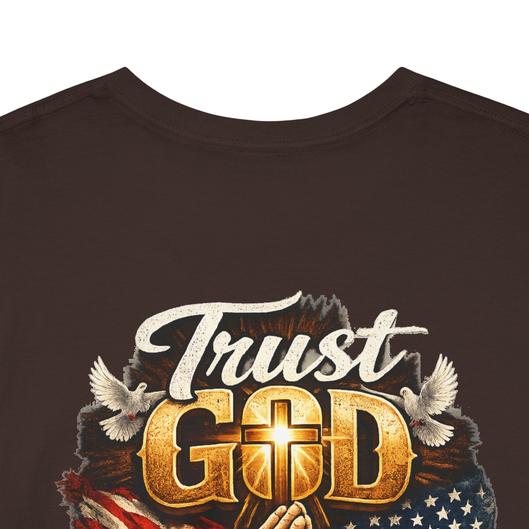 Trust God Not Government T-Shirt — Vintage Patriotic Christian Tee Printify
