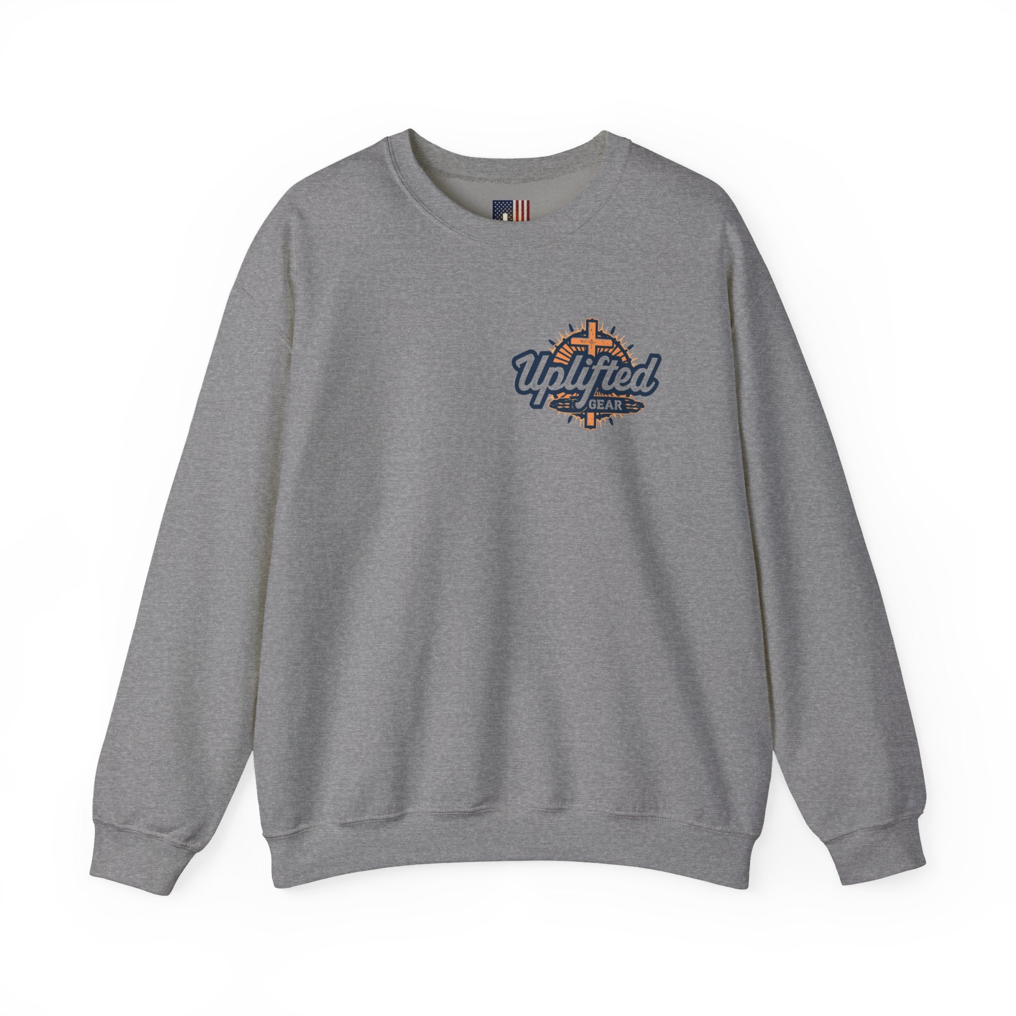 Christ is King Sweatshirt – Bold Crown & Cross Christian Hoodie for Unshakable Faith Printify