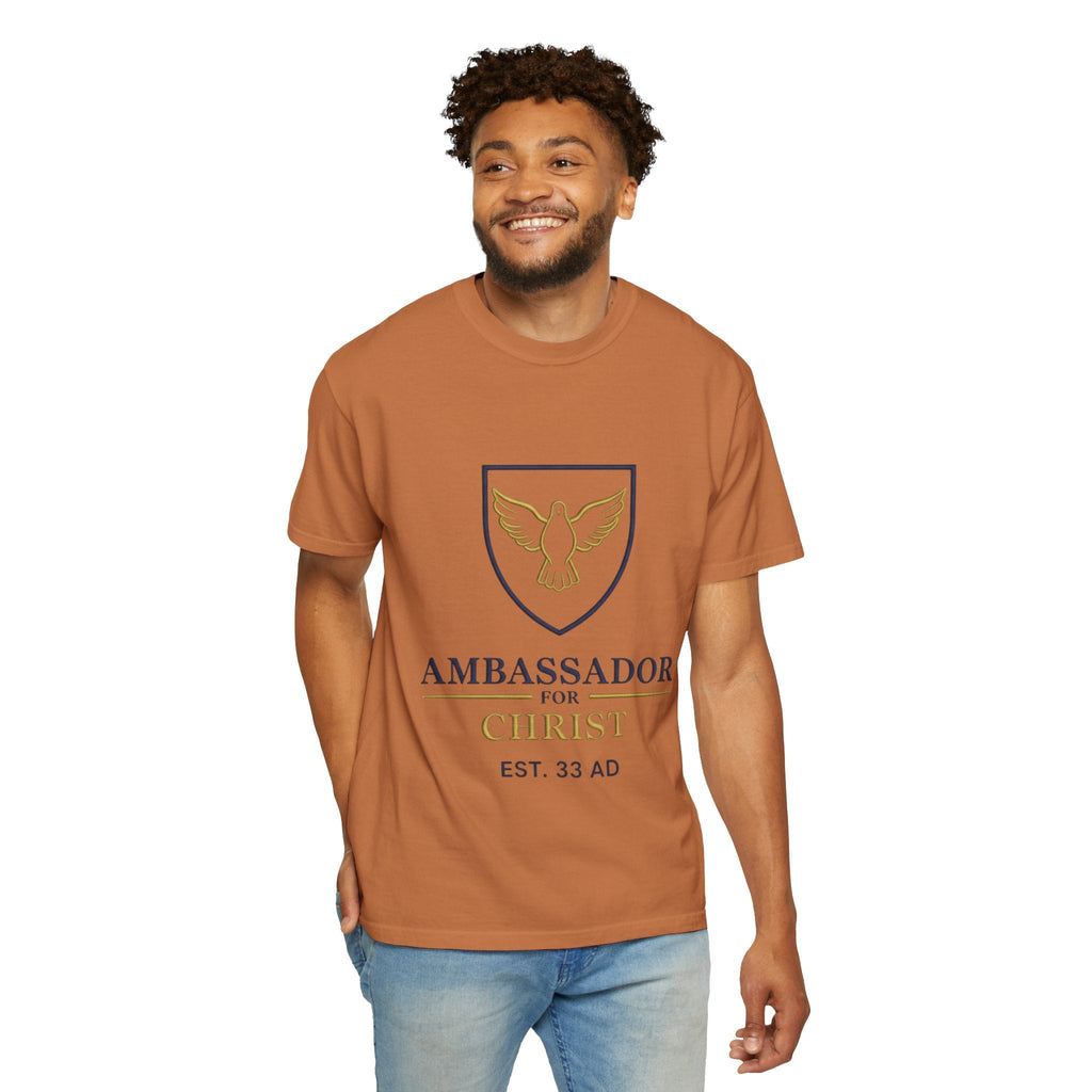 Ambassador for Christ T-Shirt – Established 33 AD Christian Tee for Bold Faith Printify