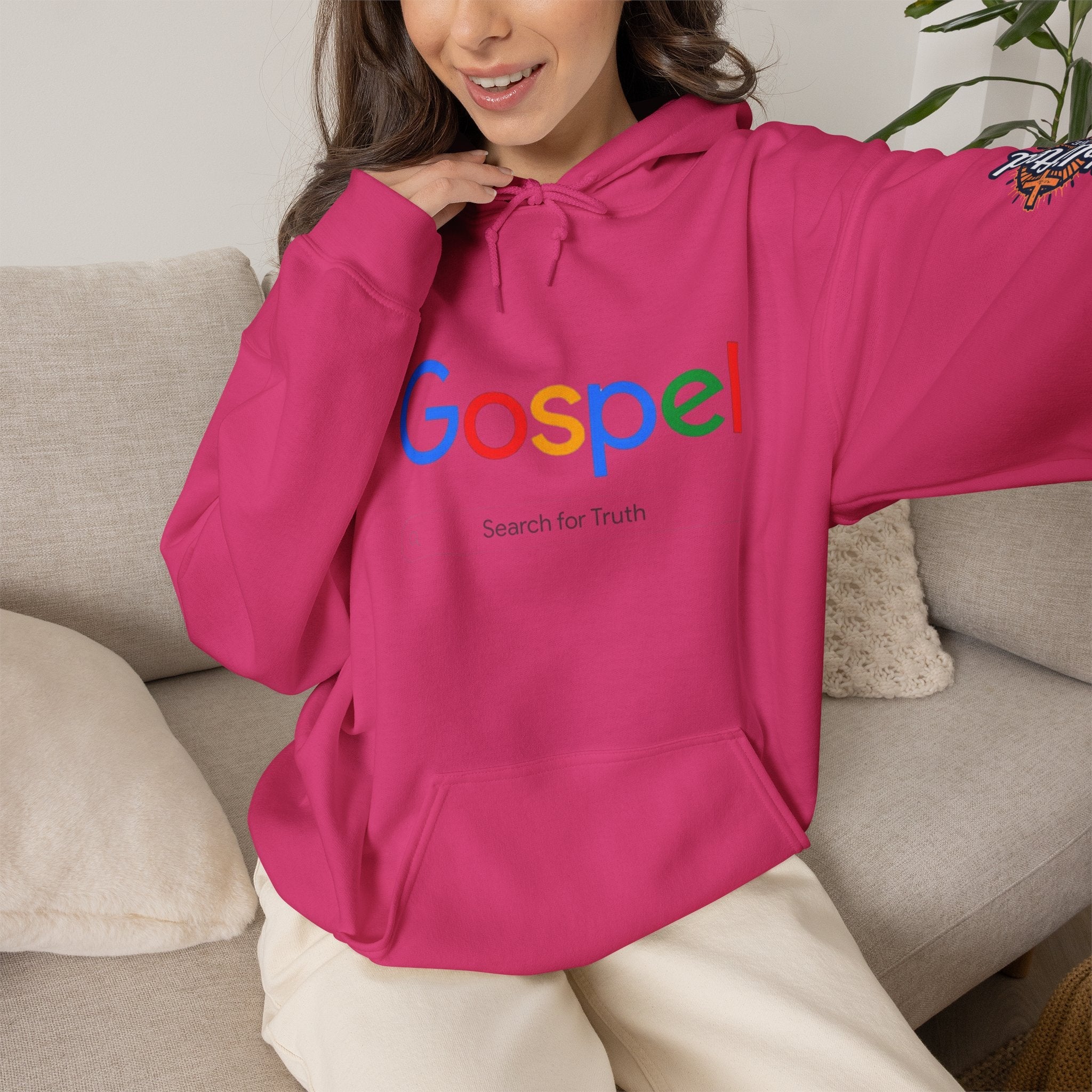 Gospel Hoodie — "Search for Truth" Christian Faith Pullover Printify