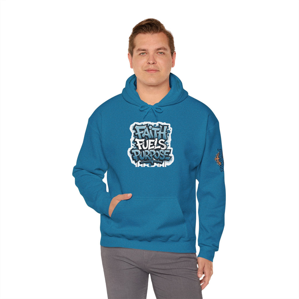 Faith Fuels Purpose Hoodie – Inspirational Christian Sweatshirt for Divine Drive & Unstoppable Belief Printify