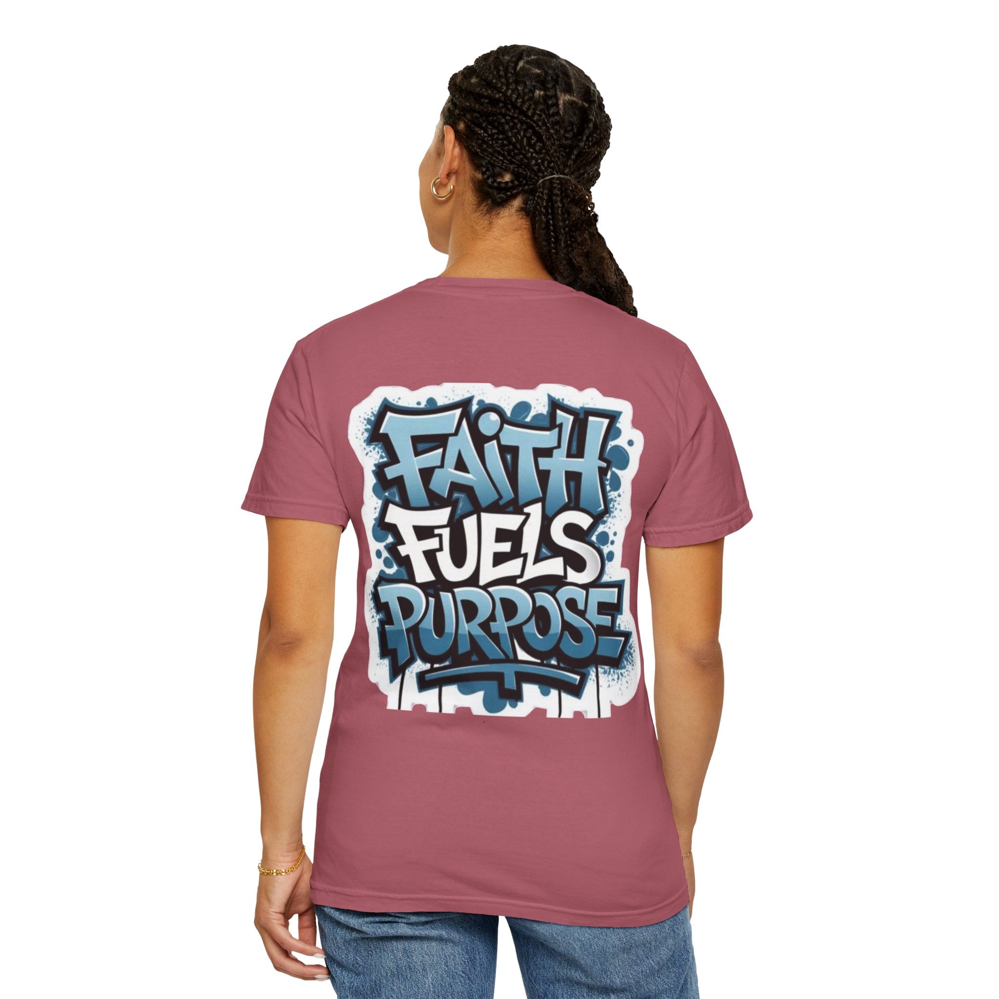 Faith Fuels Purpose T-shirt – Inspirational Christian T-shirt for Divine Drive & Unstoppable Belief Printify