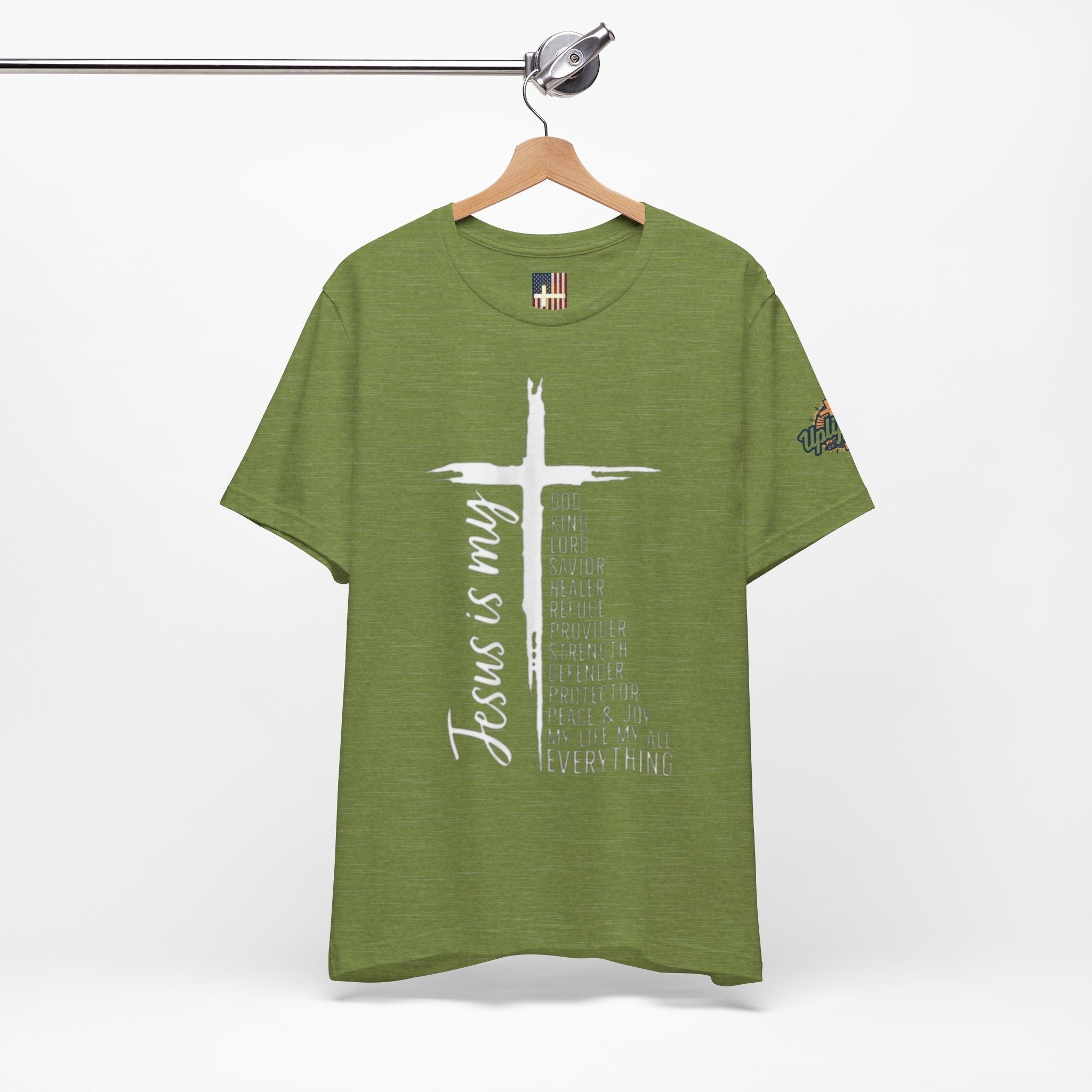 Jesus Is My Everything T-shirt – Cross List God King Lord Savior Christian T-shirt for Total Surrender Faith Printify
