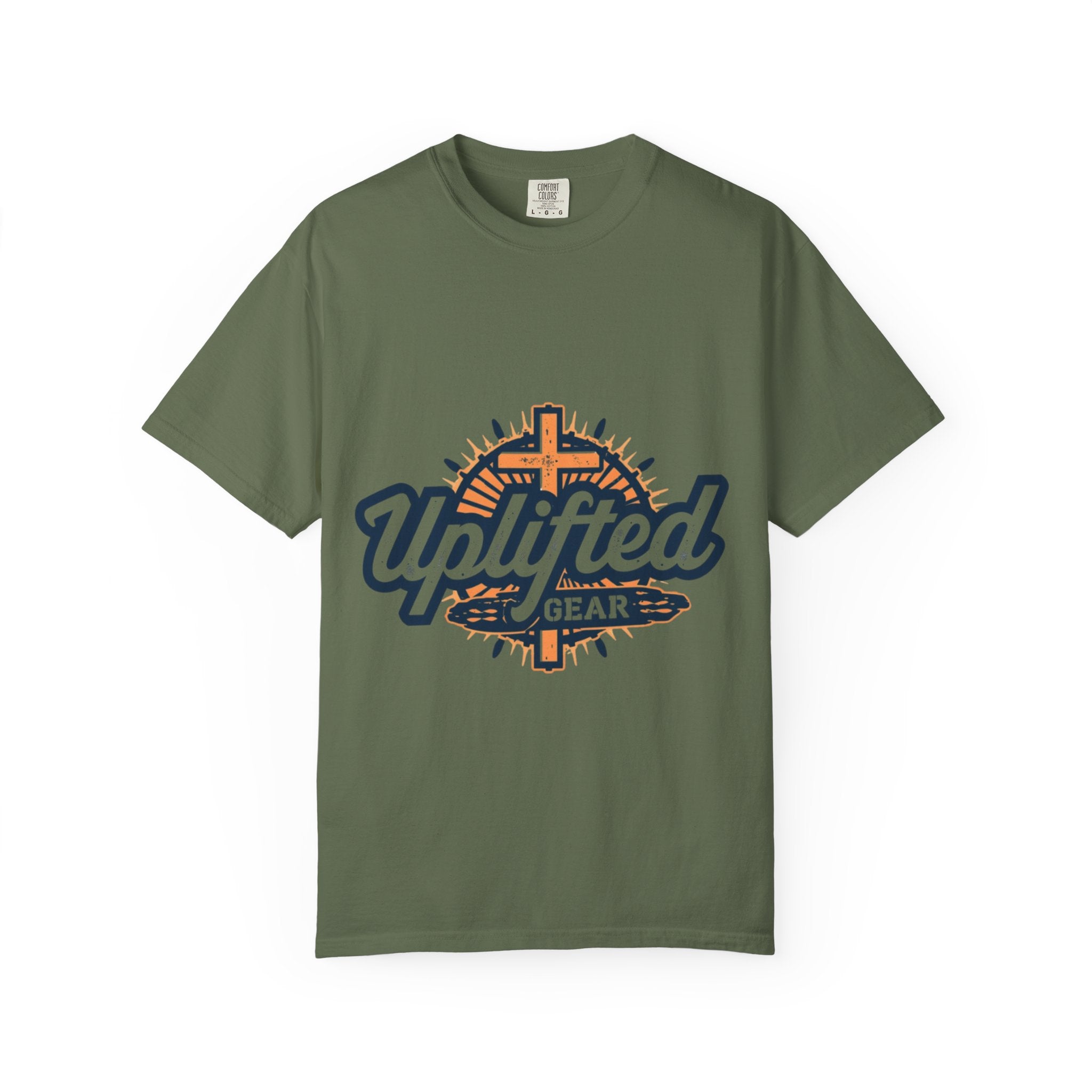 Uplifted Gear Christian T-Shirt – Bold Logo Faith Tee for Inspired Living Printify