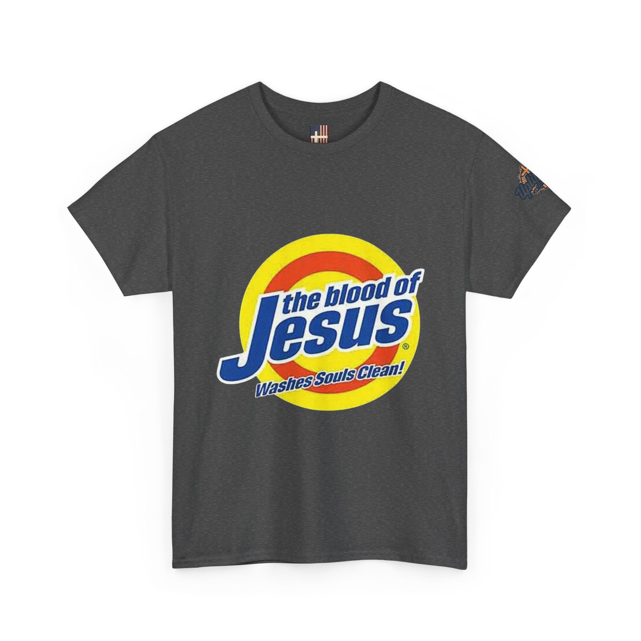 Blood of Jesus Washes Souls Clean T-shirt - Funny Tide Parody - Christian Faith T-shirt Printify