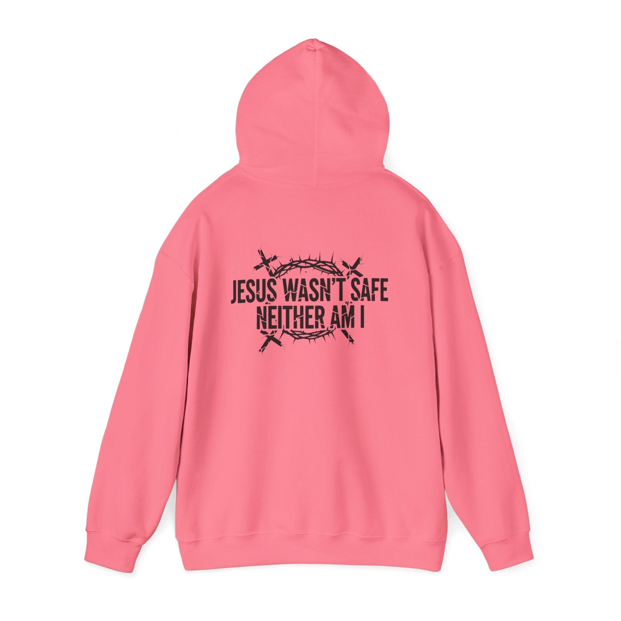 ⚡ Jesus Wasn’t Safe – Neither Am I | Bold Christian Hoodie | Storm-Walking Faith Tee | Minimalist Black & White Design | Uplifted Gear Printify