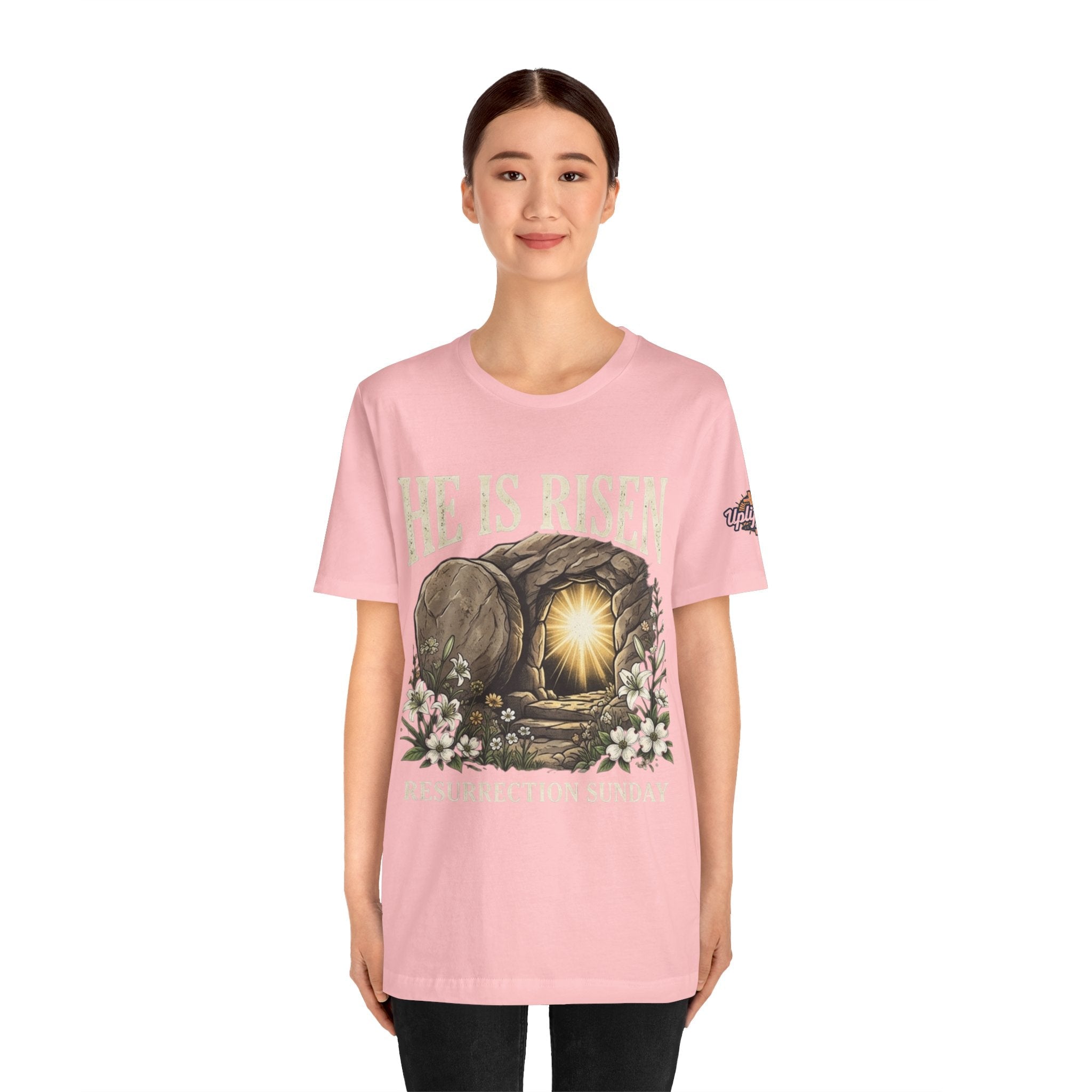 He Is Risen T-Shirt — Jesus Christ Resurrection Easter Tee Printify