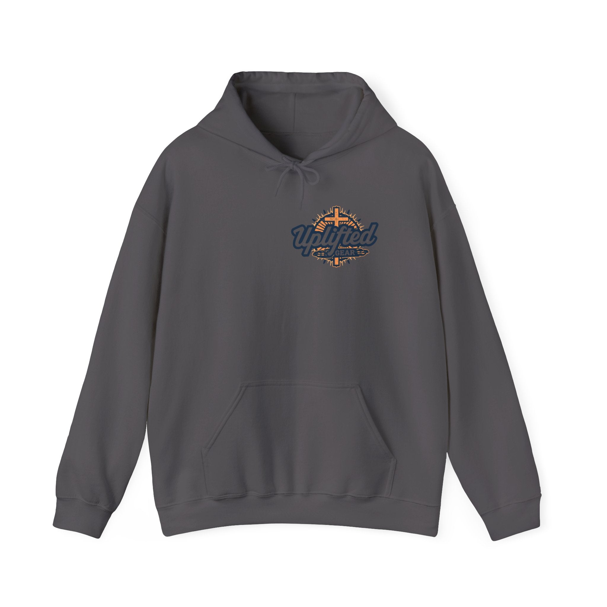 ✨ Chosen. Loved. Redeemed. – Elegant Christian Hoodie | Gold Foil Faith Tee | Subtle Cross & Heart Design | Inspirational Bible Verse Apparel by Uplifted Gear Printify