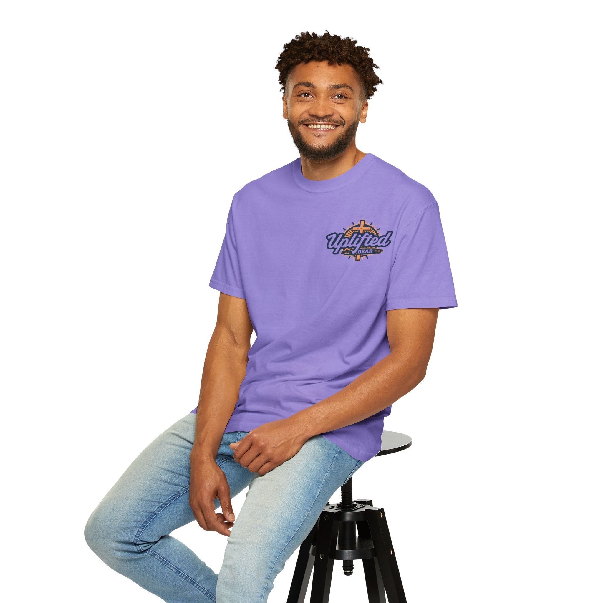 Religious Graphic Armor Of God Design - Unisex Garment-Dyed T-shirt Printify