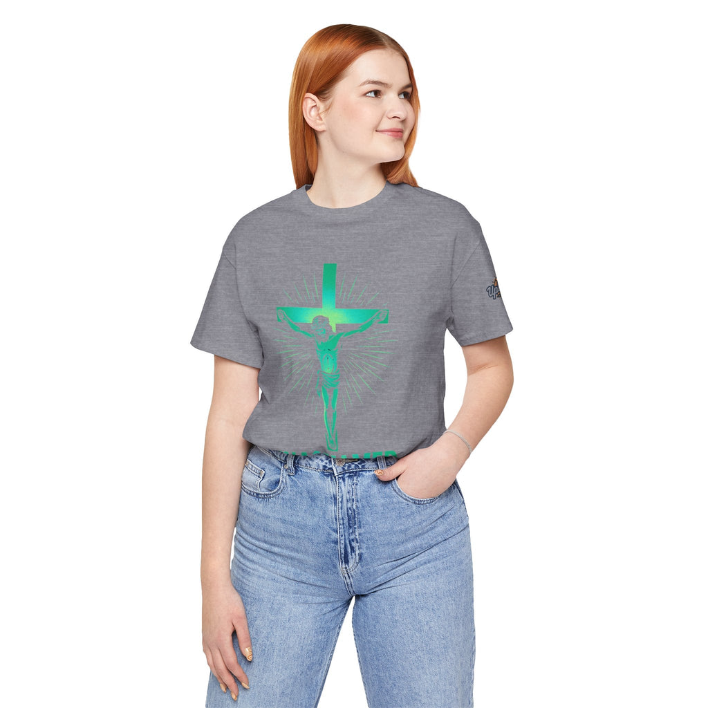 Unashamed T-shirt – Romans 1:16 Crucifixion Christian t-shirt for Bold Unwavering Faith Printify