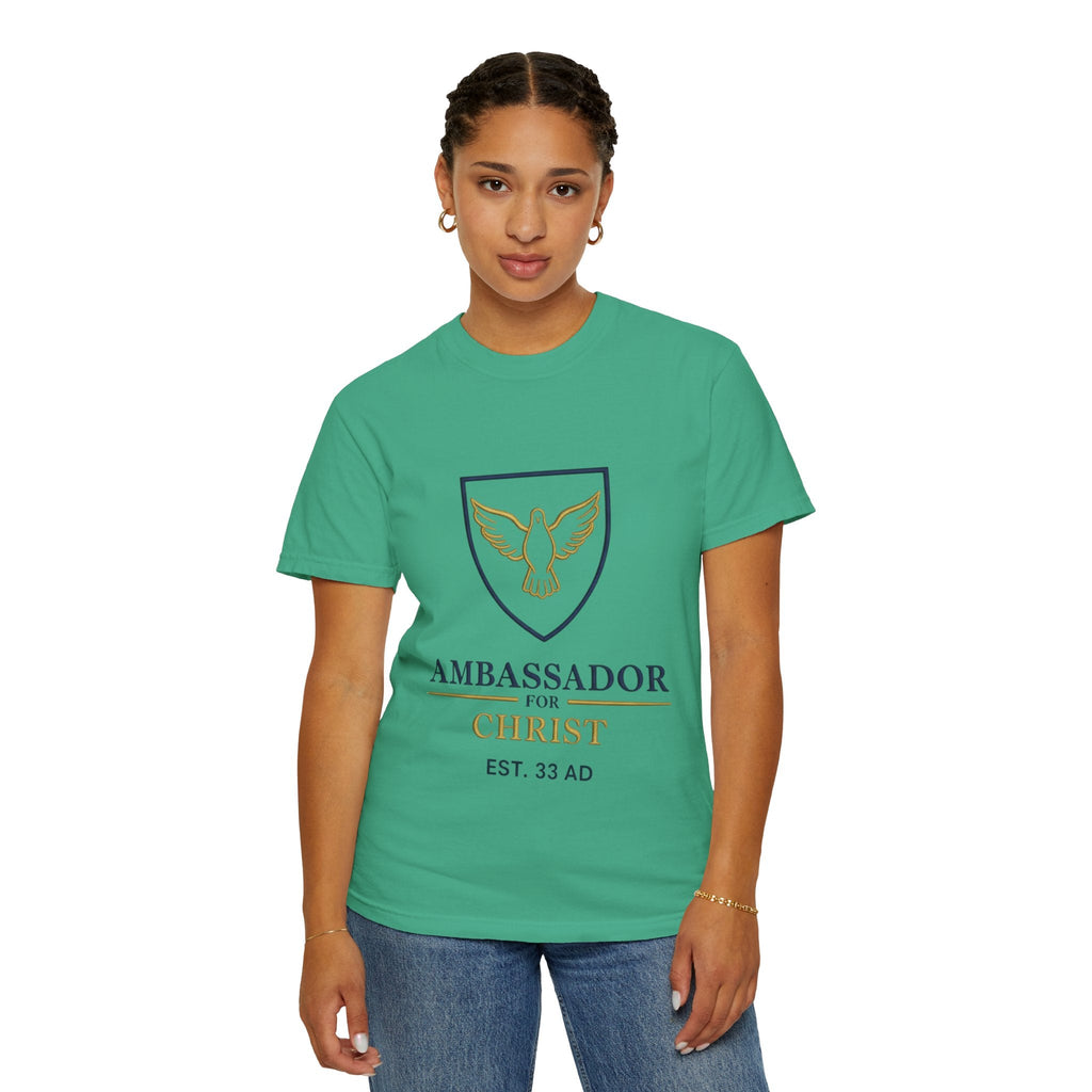 Ambassador for Christ T-Shirt – Established 33 AD Christian Tee for Bold Faith Printify