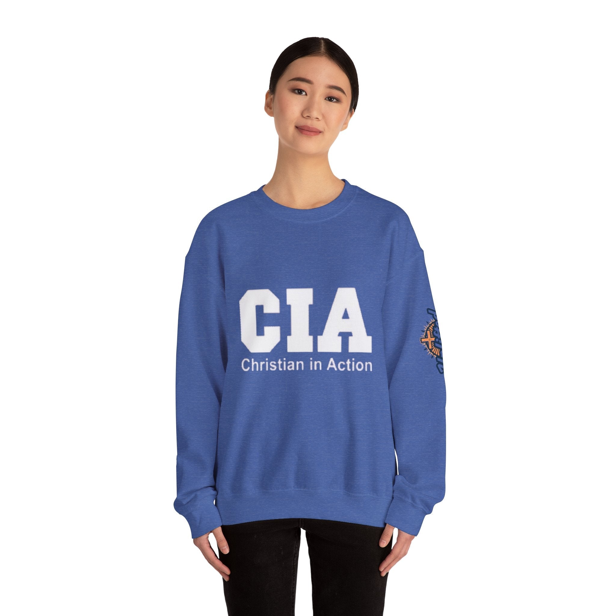 CIA Christian in Action Sweatshirt - Funny Faith Parody Sweatshirt - Mission Ready Apparel Printify