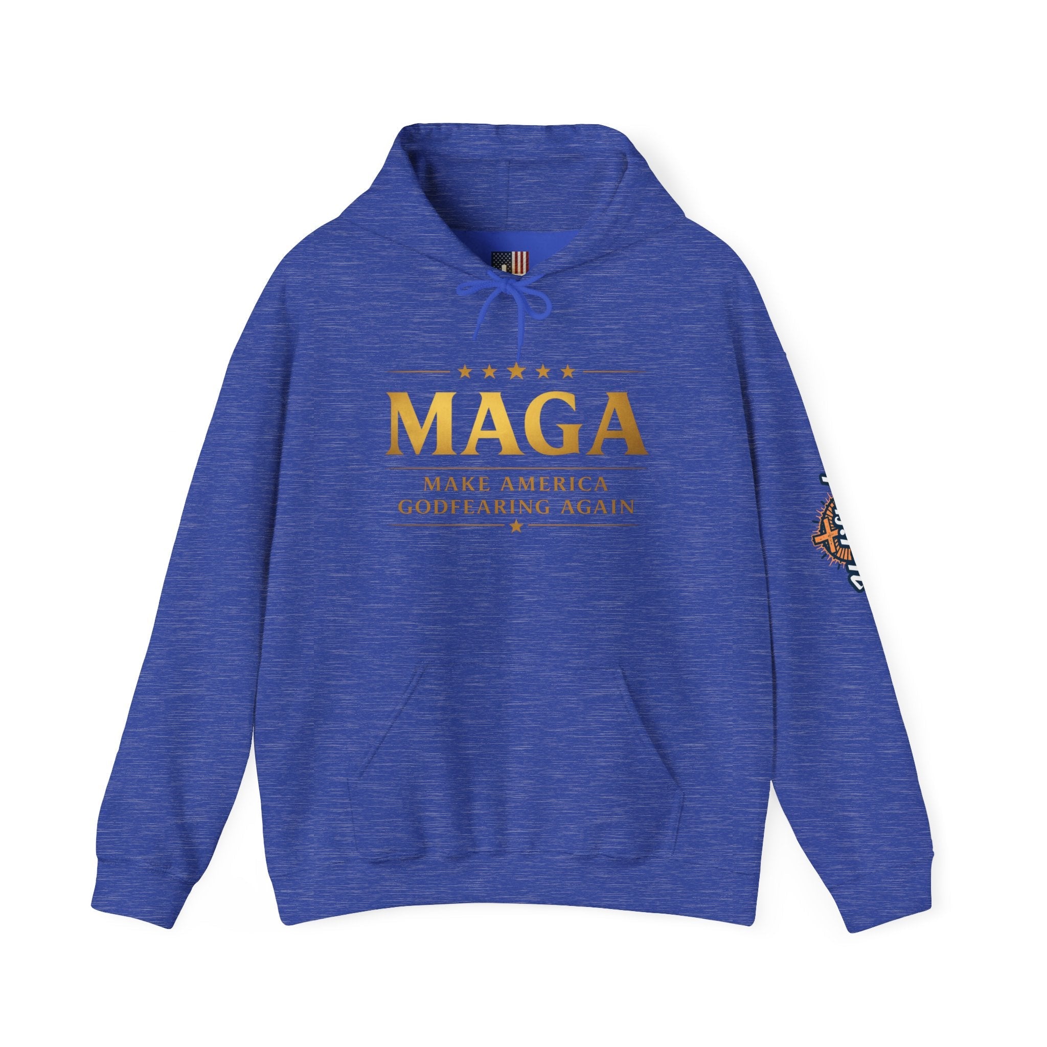Hoodie - MAGA "Make America Godfearing Again" Political Graphic Hoodie Printify