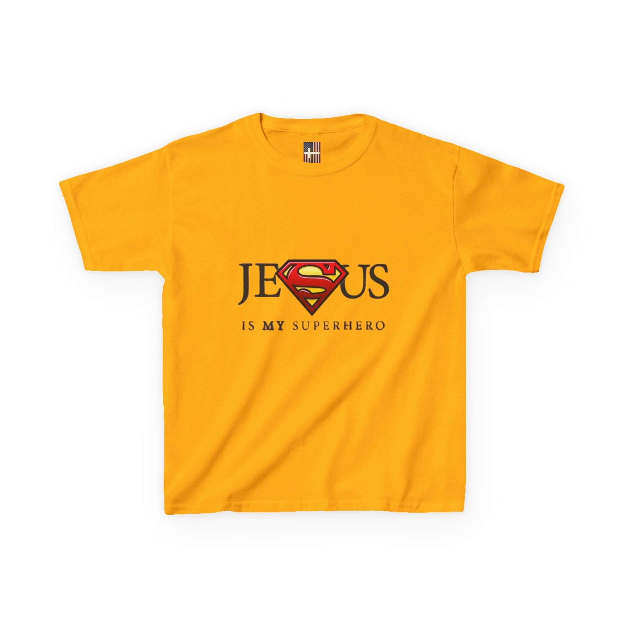 Jesus Is My Superhero T-Shirt — Faith-Based Superman-Inspired Tee Printify