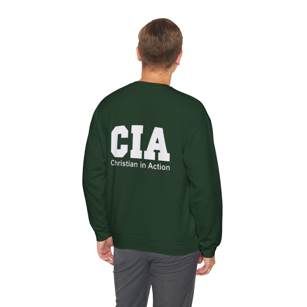 CIA Christian in Action Sweatshirt - Funny Faith Parody Sweatshirt - Mission Ready Apparel Printify