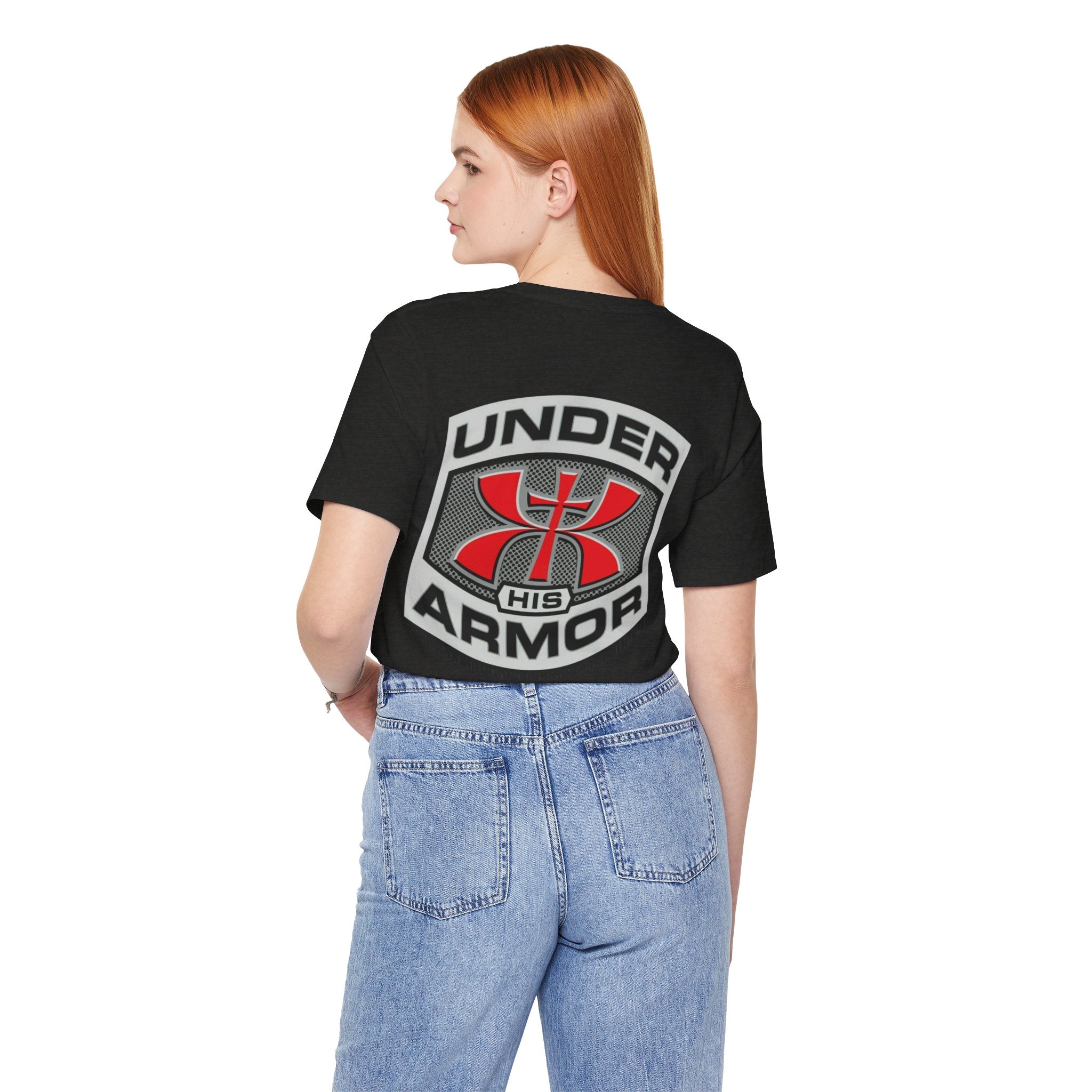Under HIS Armor Christian T-Shirt — Faith-Inspired Under Armour Style Printify