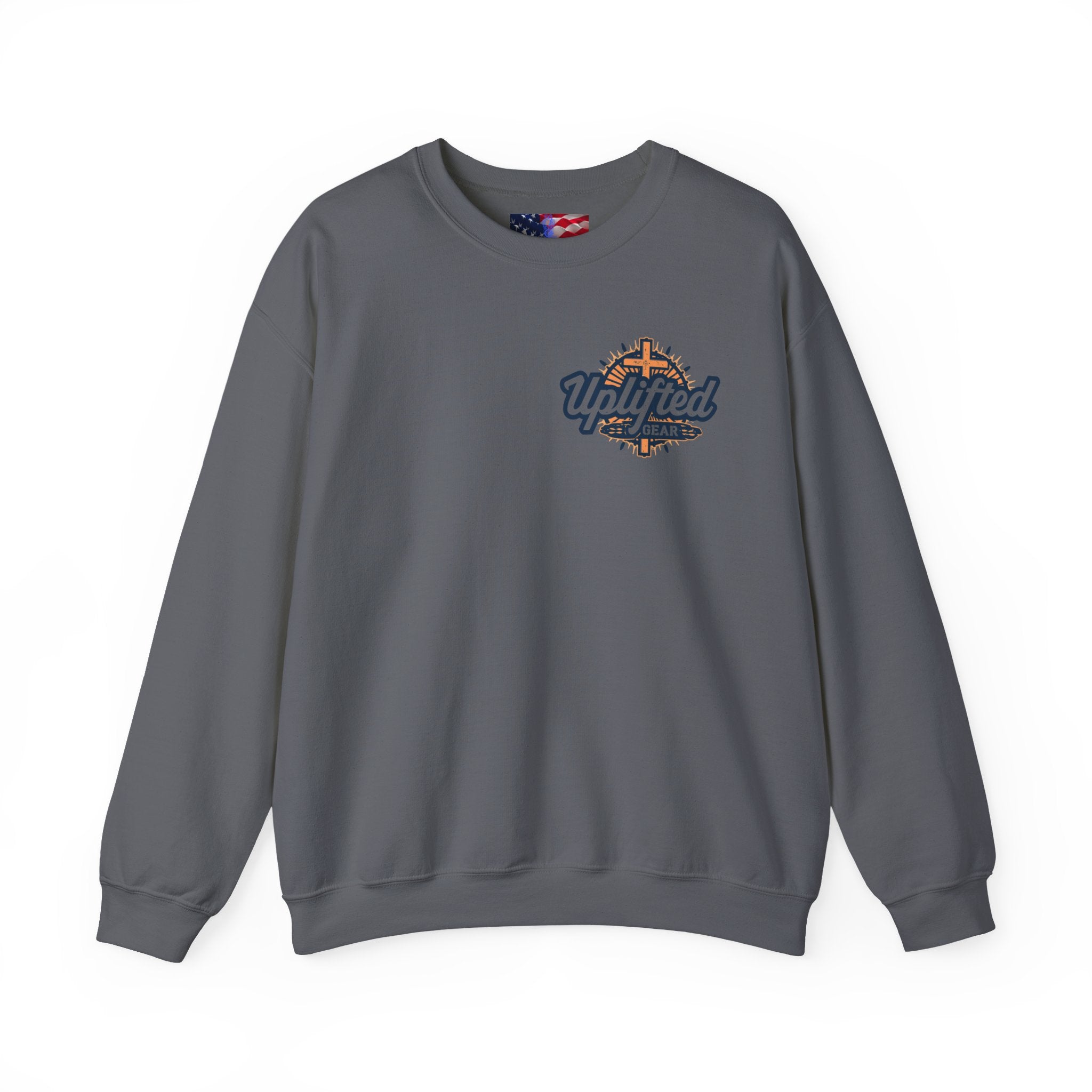 Trust in The Lord Proverbs 3:5-6 Biblical Design Crewneck Sweatshirt Printify