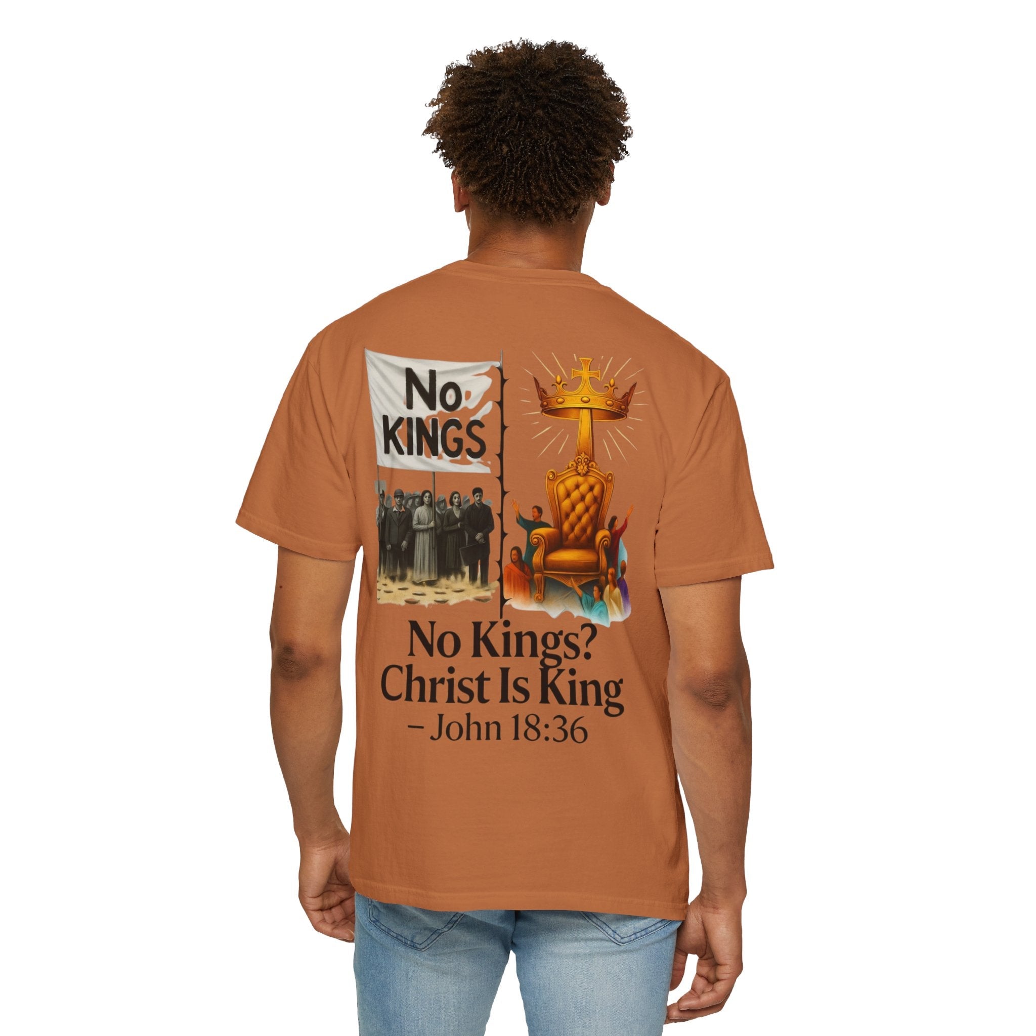 No Kings? Christ is King T-Shirt – Bold Christian Faith Tee for Devoted Believers Printify