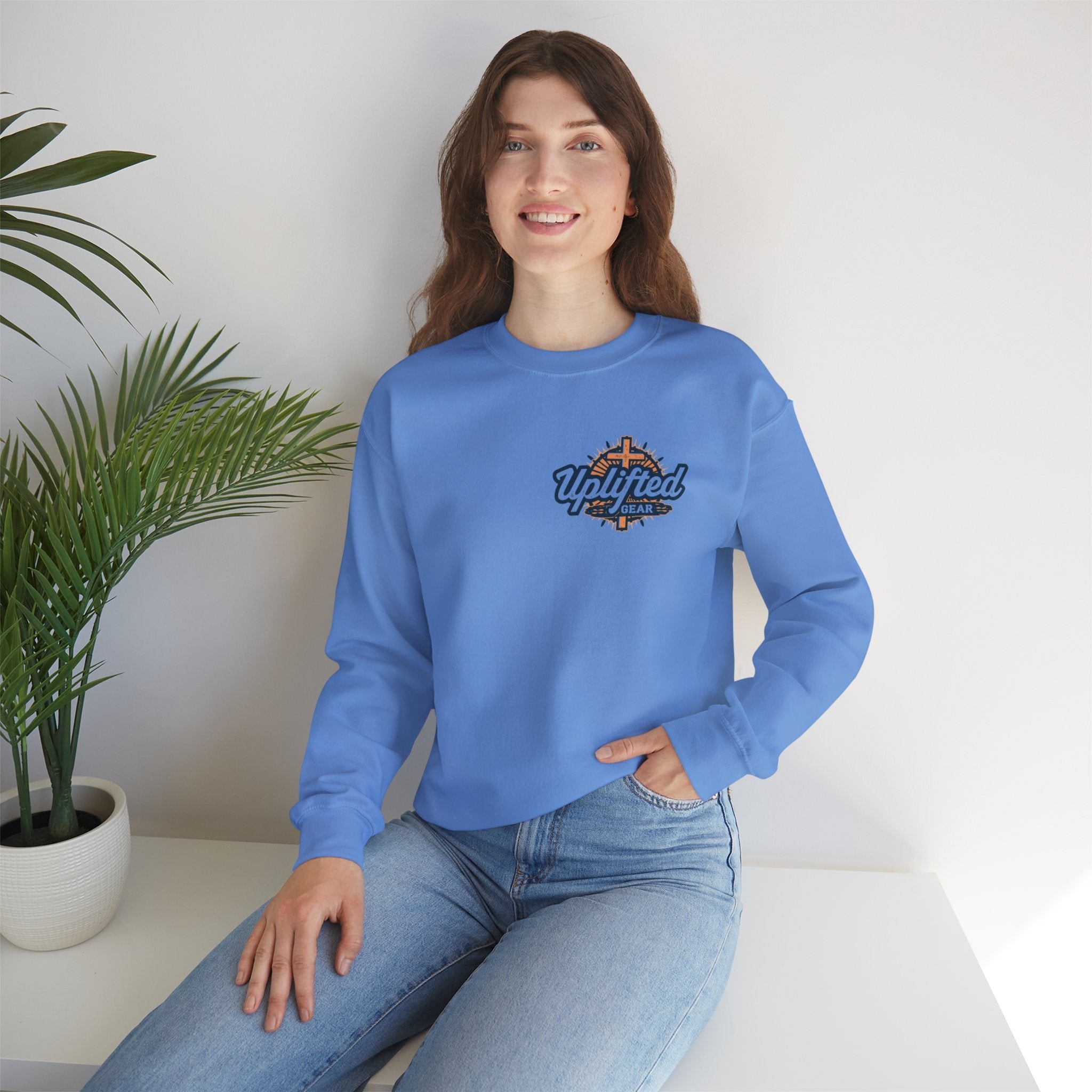 Abide Sweatshirt – Vine Wrapped John 15:5 Christian Sweatshirt for Cozy Devotion Printify