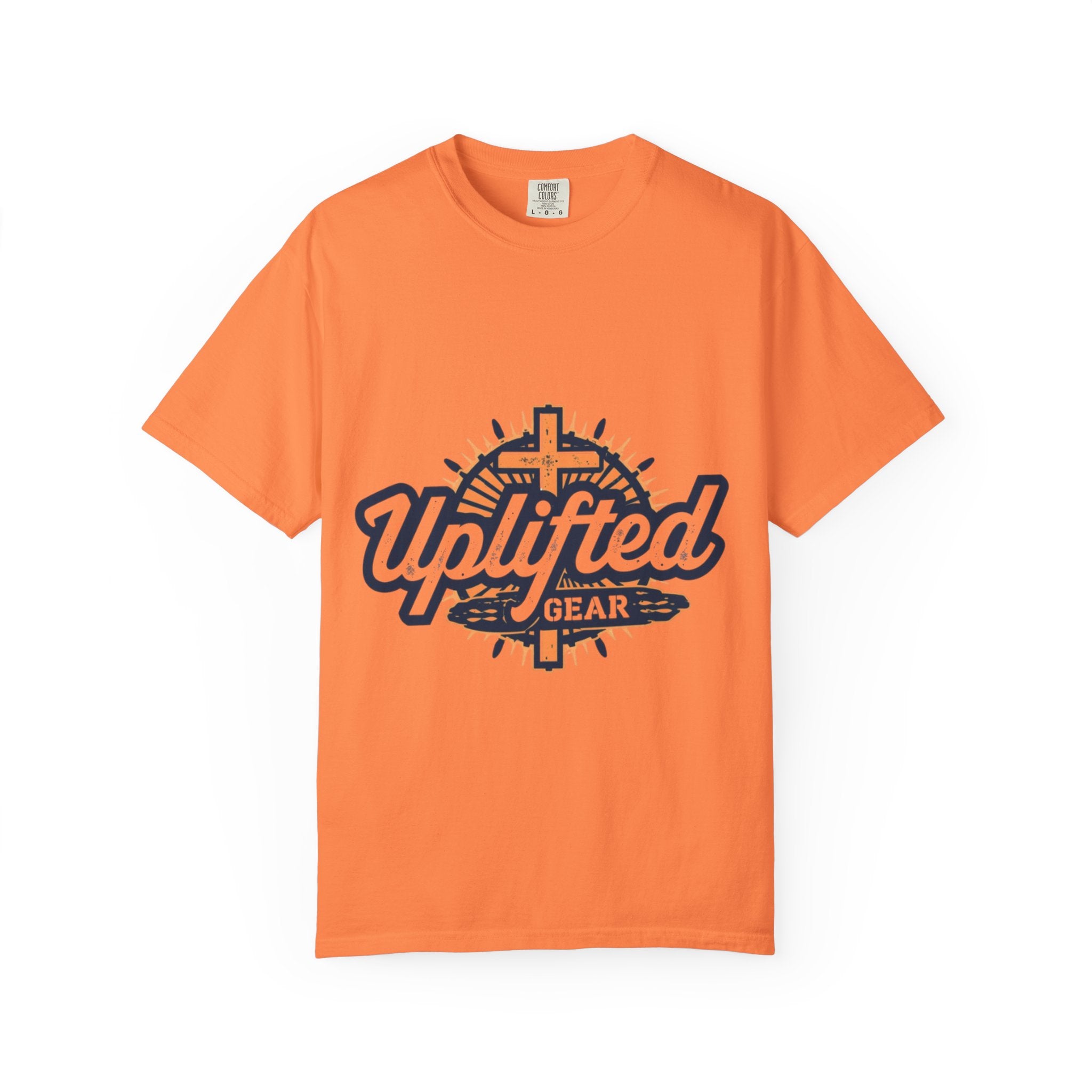 Uplifted Gear Christian T-Shirt – Bold Logo Faith Tee for Inspired Living Printify