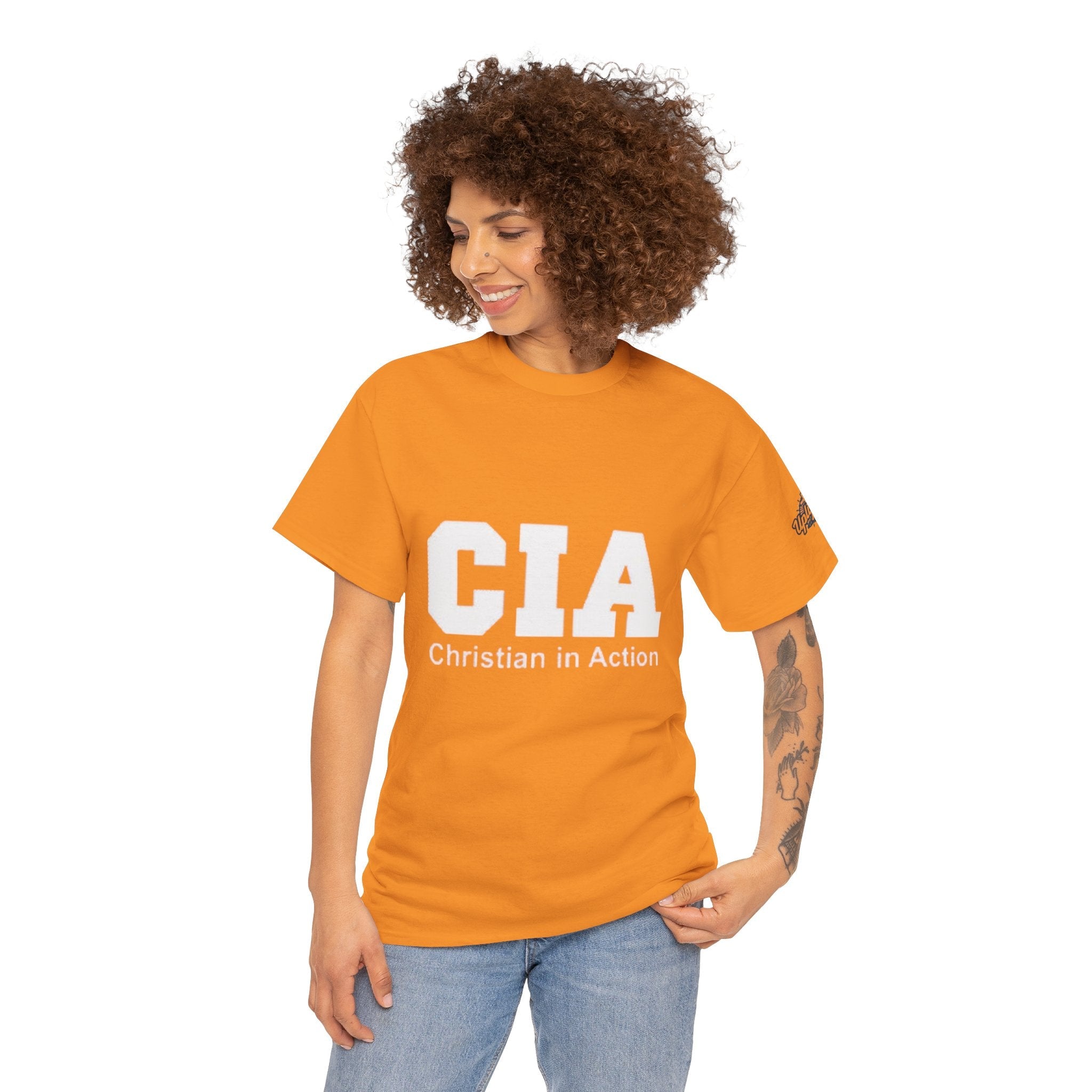 CIA Christian in Action T-shirt - Funny Faith Parody T-shirt - Mission Ready Apparel Printify