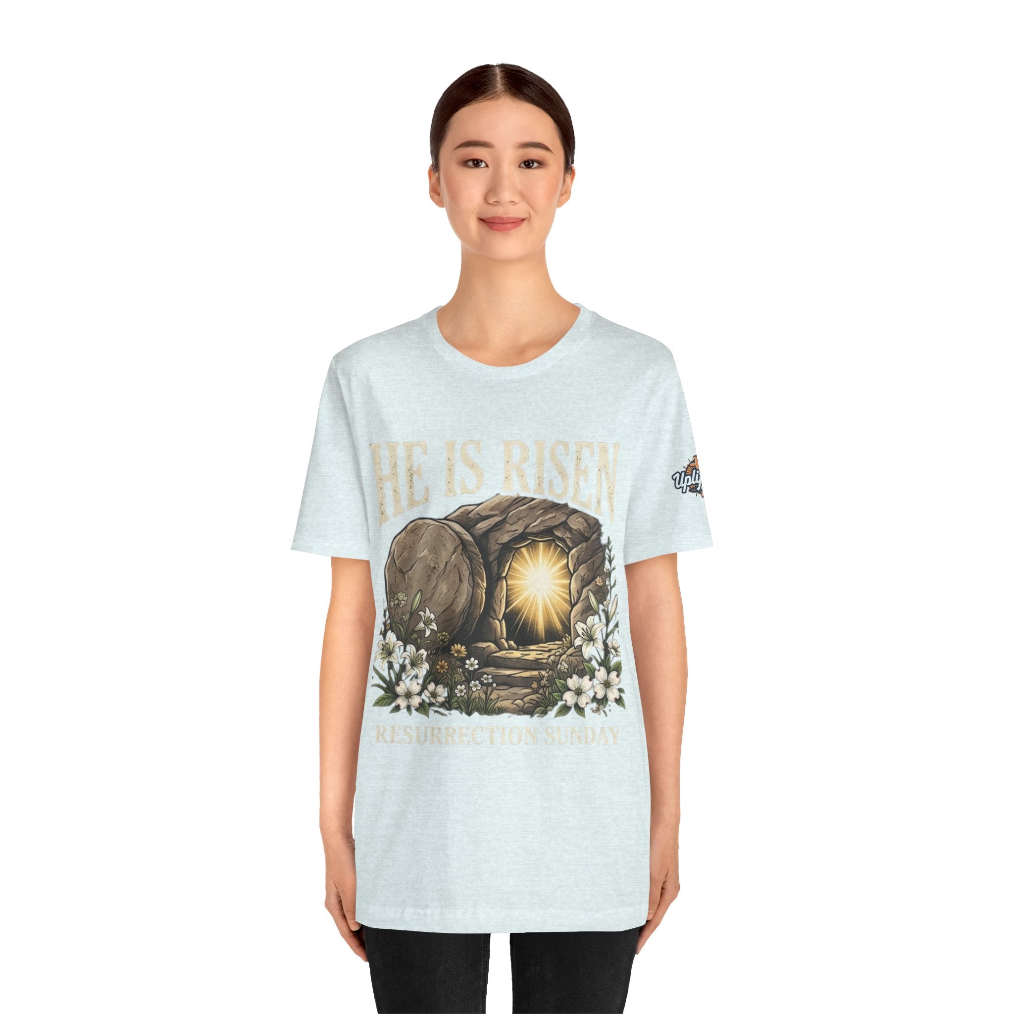 He Is Risen T-Shirt — Jesus Christ Resurrection Easter Tee Printify