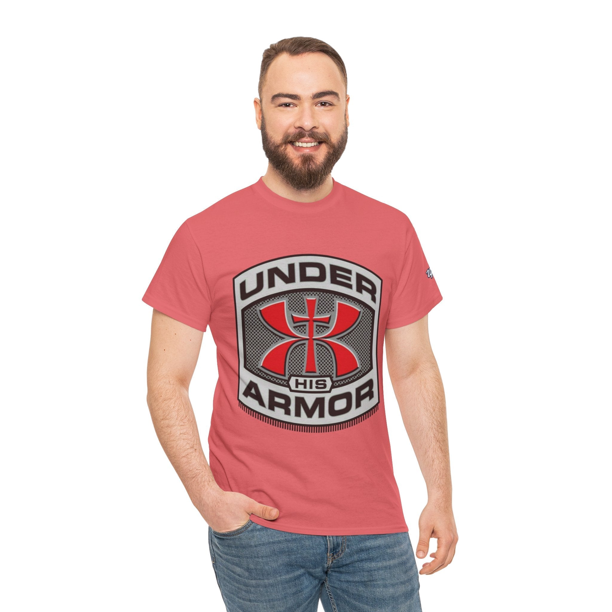 Under HIS Armor Christian T-Shirt — Faith-Inspired Under Armour Style Printify