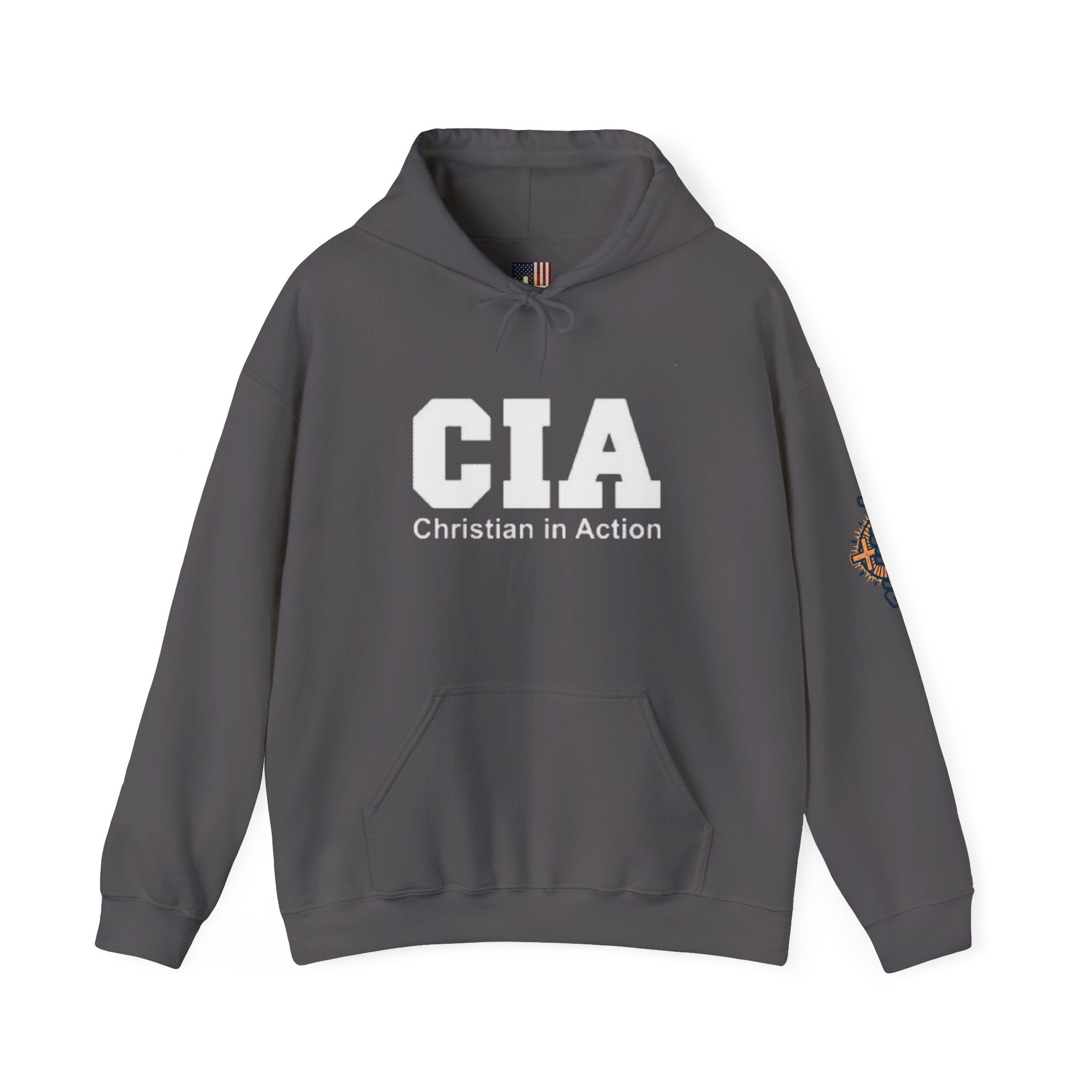 CIA Christian in Action Hoodie - Funny Faith Parody Hoodie - Mission Ready Apparel Printify