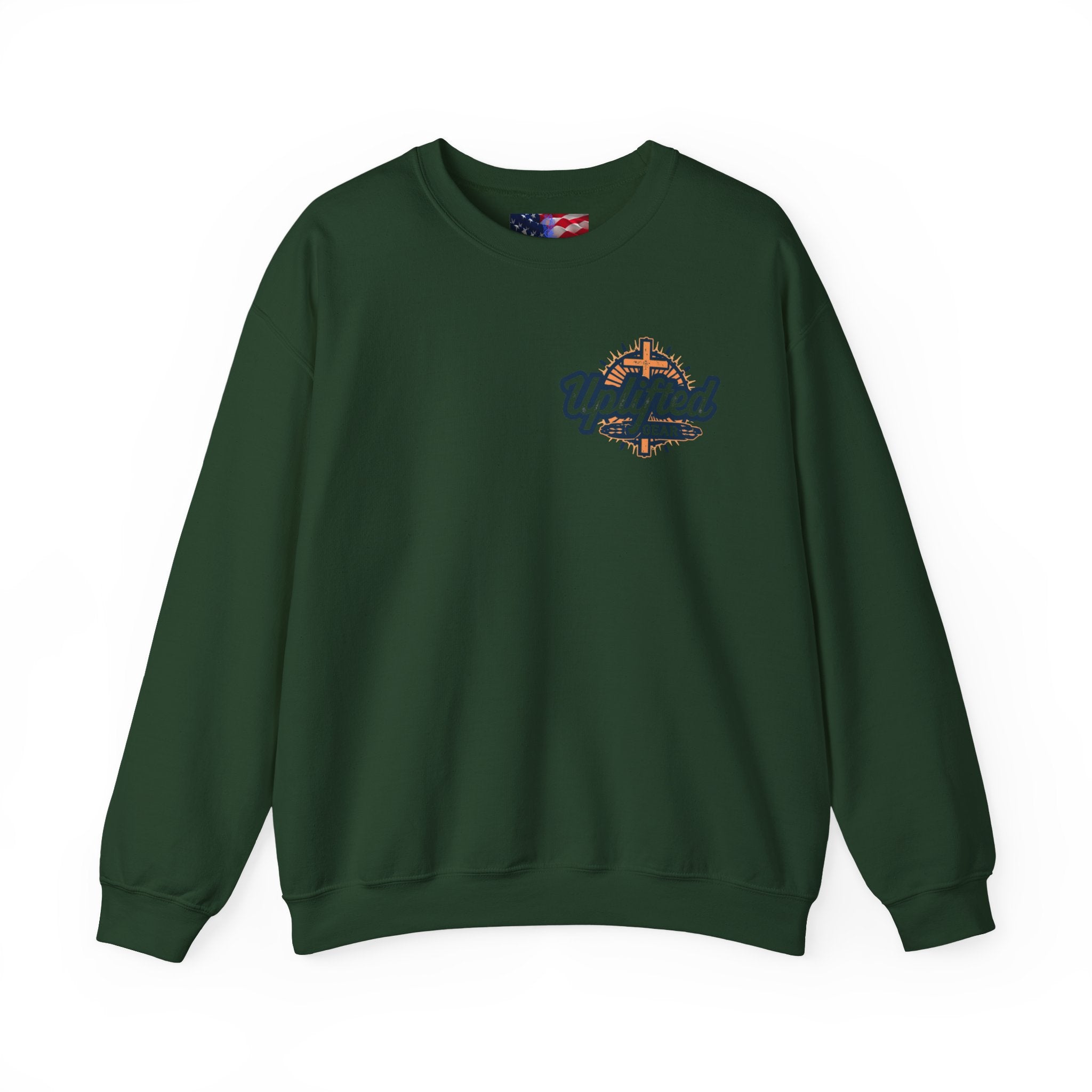 Trust in The Lord Proverbs 3:5-6 Biblical Design Crewneck Sweatshirt Printify