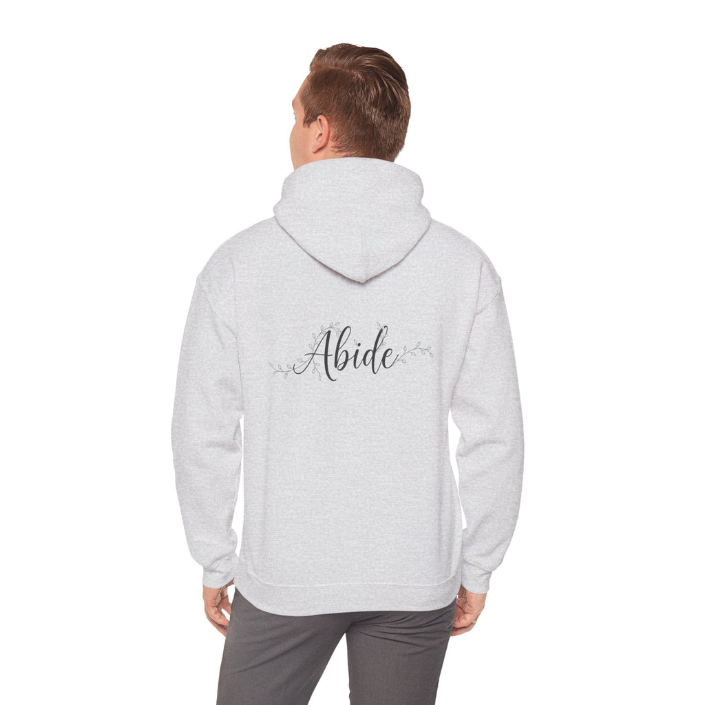 Abide Hoodie – Vine Wrapped John 15:5 Christian Hoodie for Cozy Devotion Printify