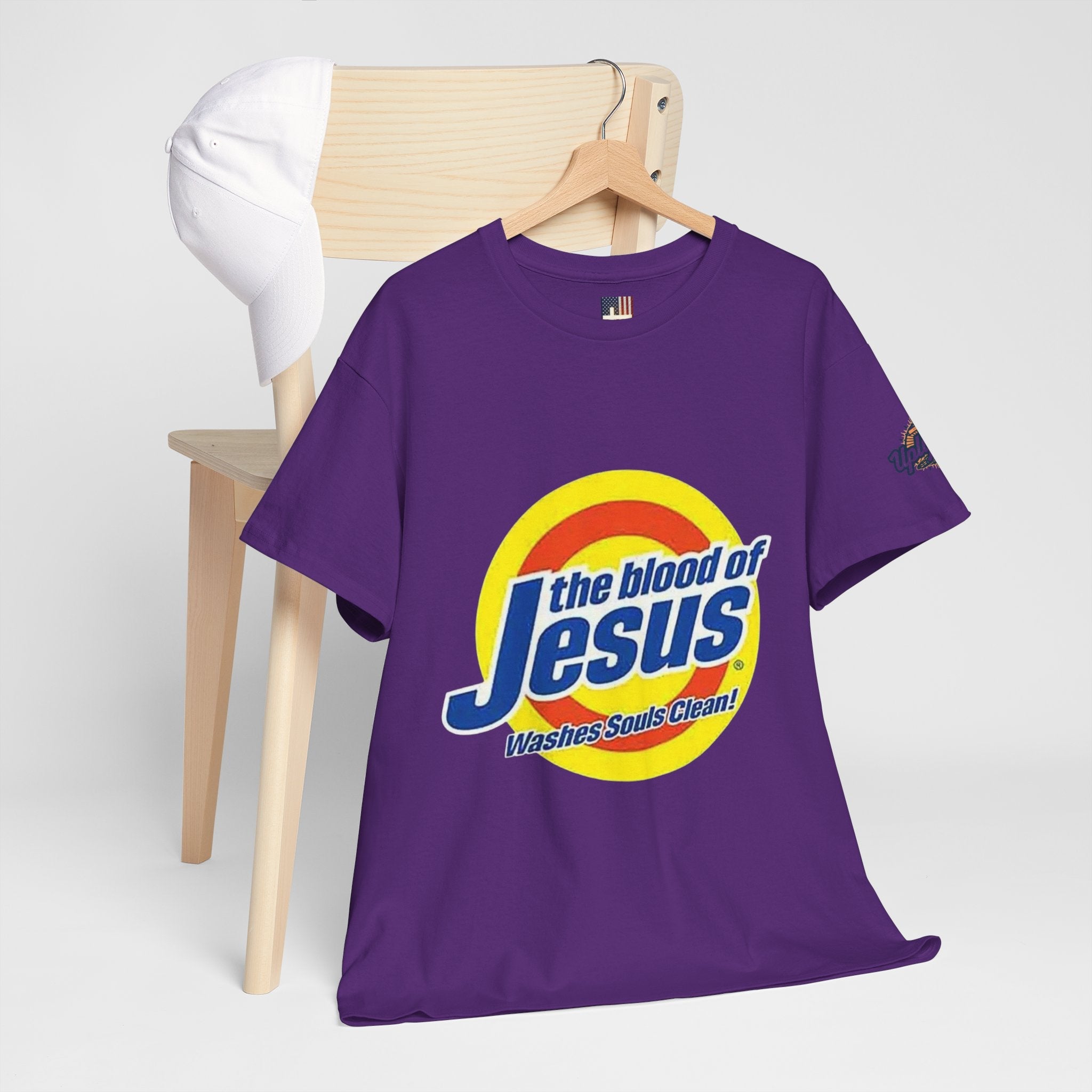 Blood of Jesus Washes Souls Clean T-shirt - Funny Tide Parody - Christian Faith T-shirt Printify