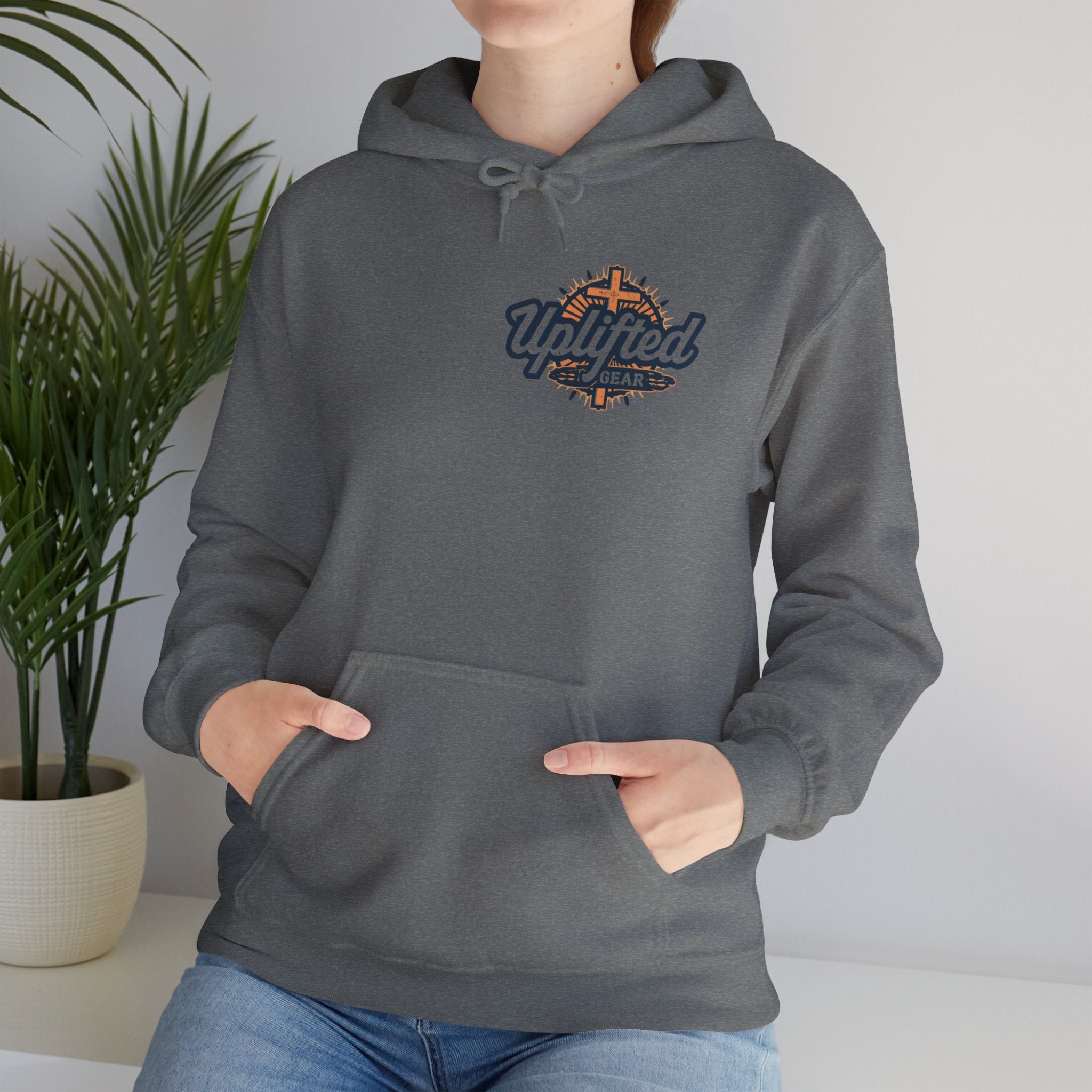 Trust in The Lord Proverbs 3:5-6 Biblical Design Unisex Heavy Blend™ Hooded Sweatshirt Printify