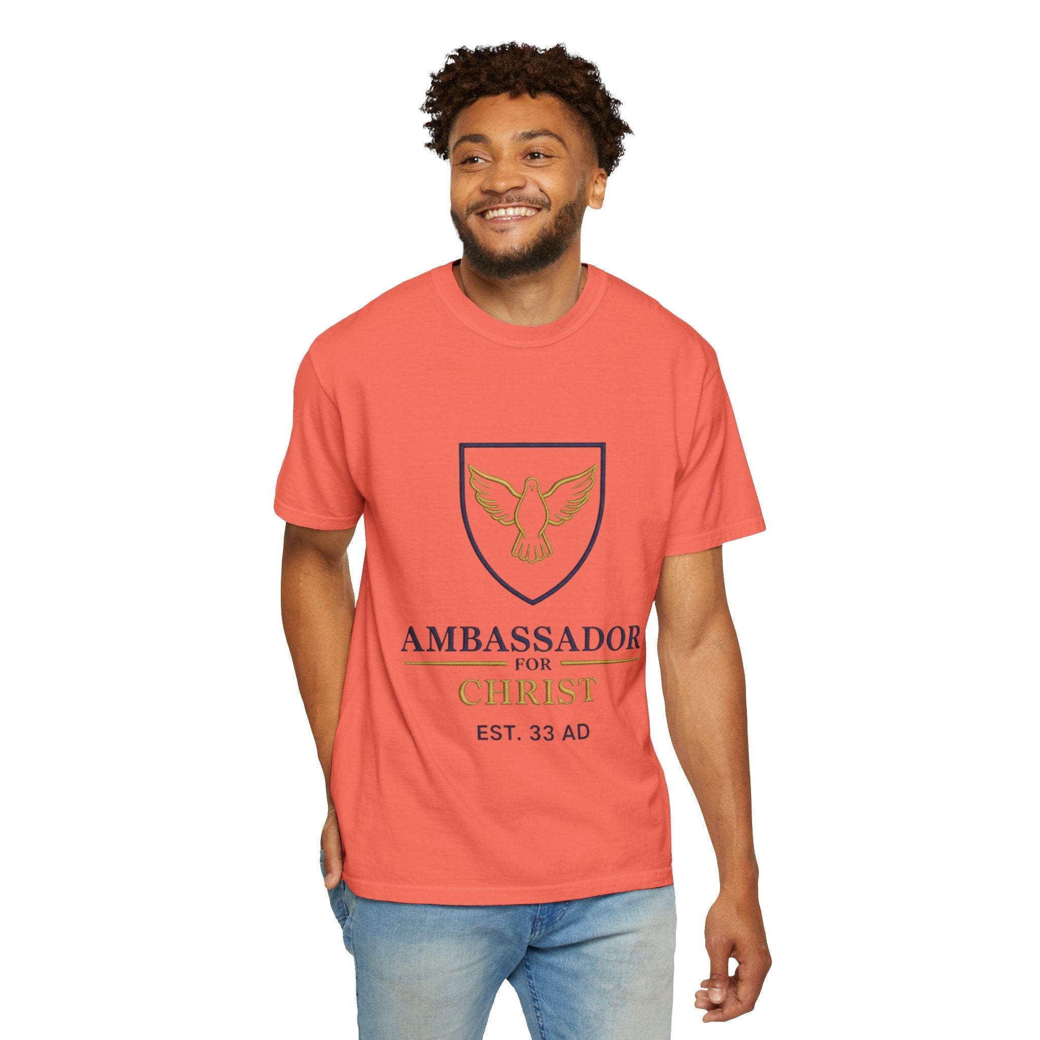 Ambassador for Christ T-Shirt – Established 33 AD Christian Tee for Bold Faith Printify