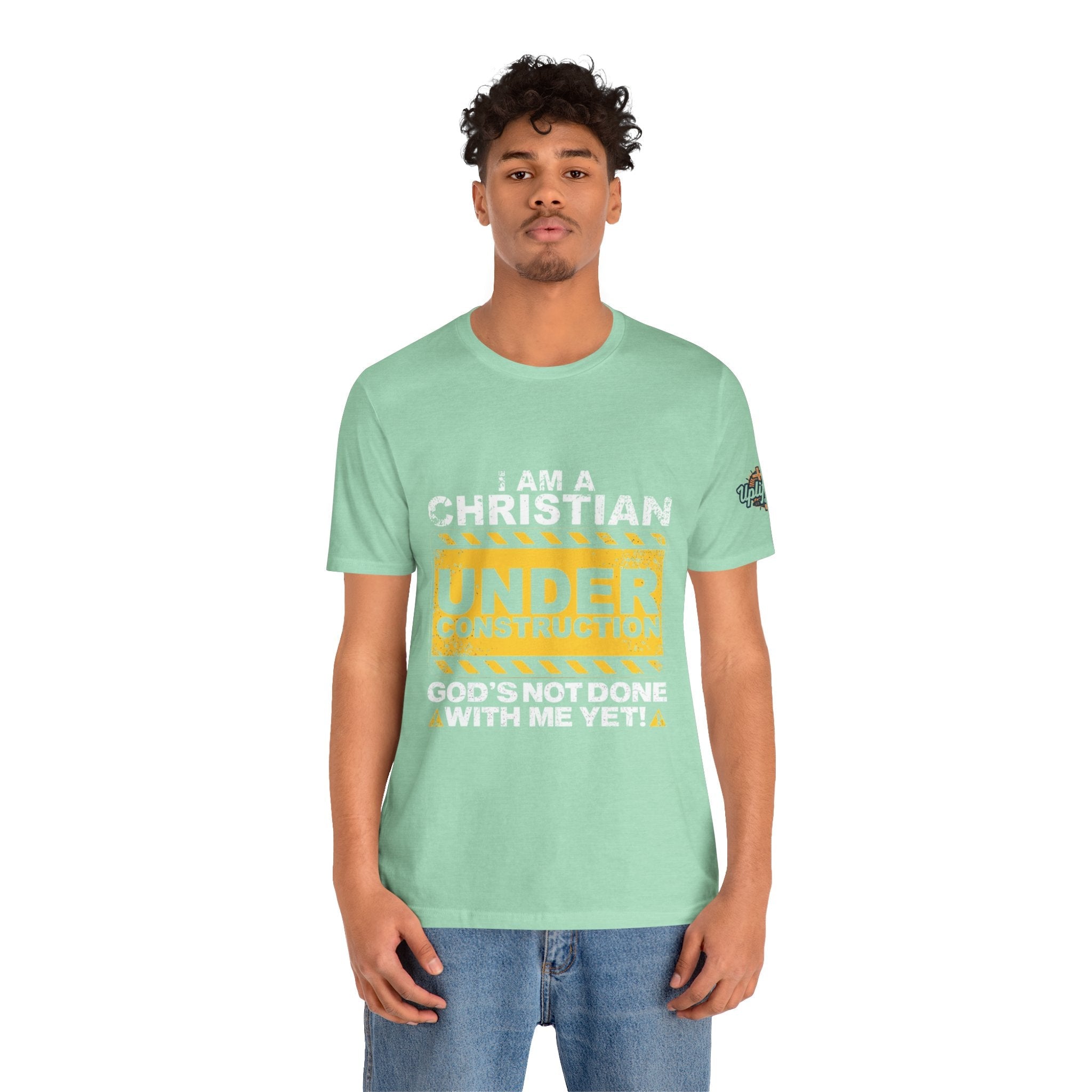 Christian Under Construction T-shirt | God Is Not Done With Me Yet T-shirt Printify