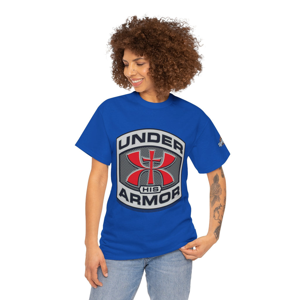 Under HIS Armor Christian T-Shirt — Faith-Inspired Under Armour Style Printify