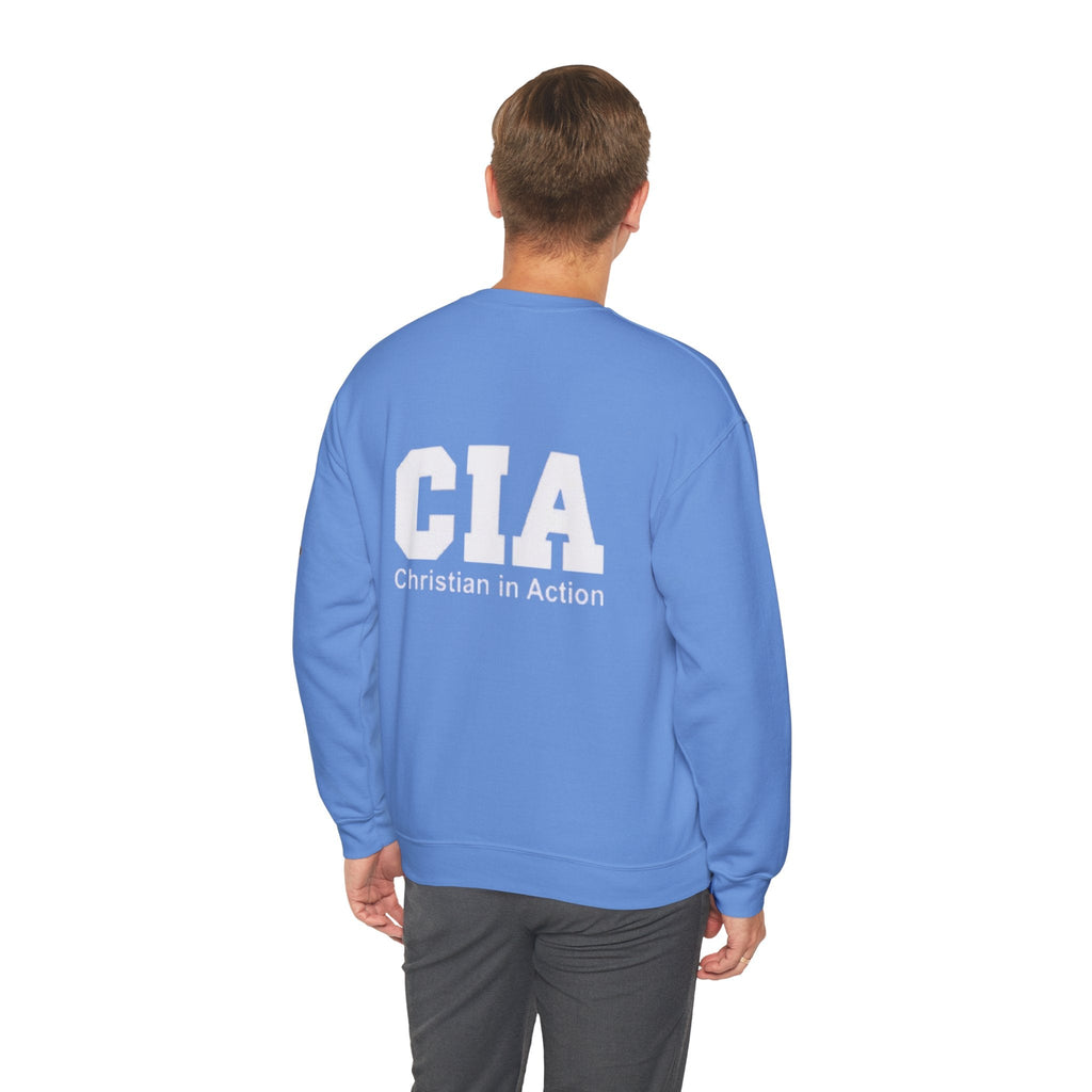 CIA Christian in Action Sweatshirt - Funny Faith Parody Sweatshirt - Mission Ready Apparel Printify
