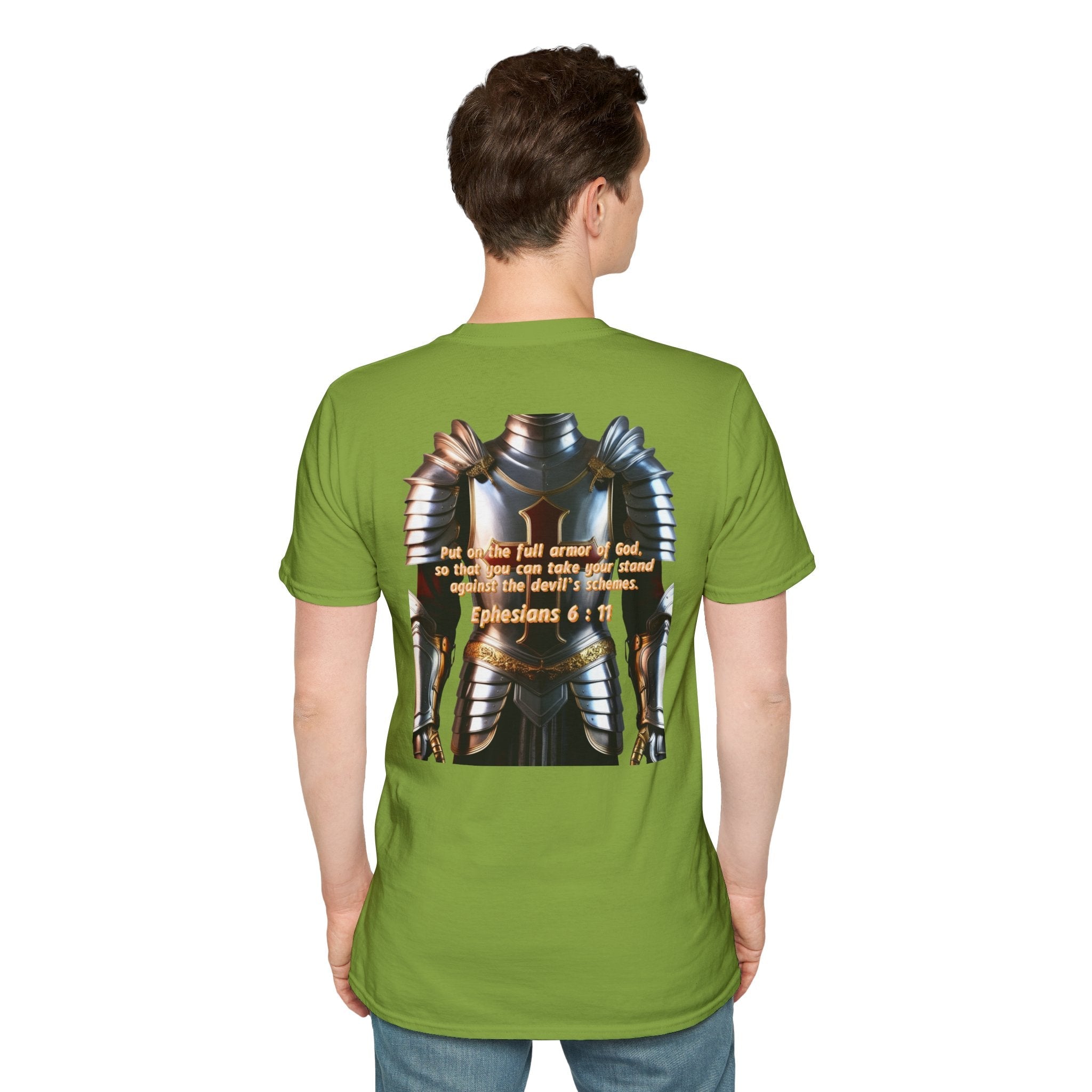 Religious Graphic Armor Of God Design - Unisex Softstyle T-Shirt Printify
