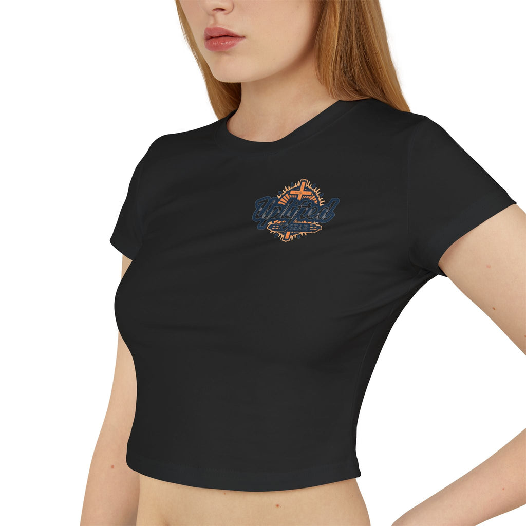 Women's Baby Tee - Phillipians 4:13 Bible Verse Religious Design Printify