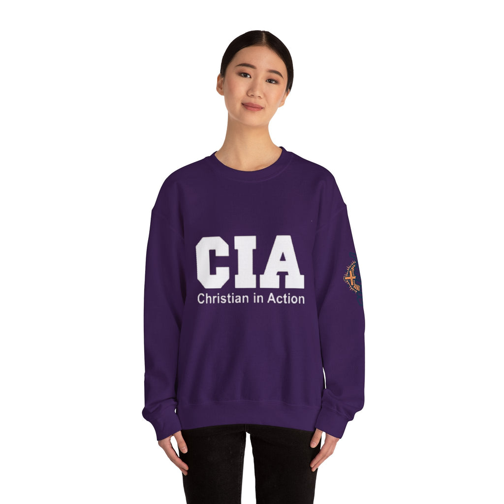 CIA Christian in Action Sweatshirt - Funny Faith Parody Sweatshirt - Mission Ready Apparel Printify